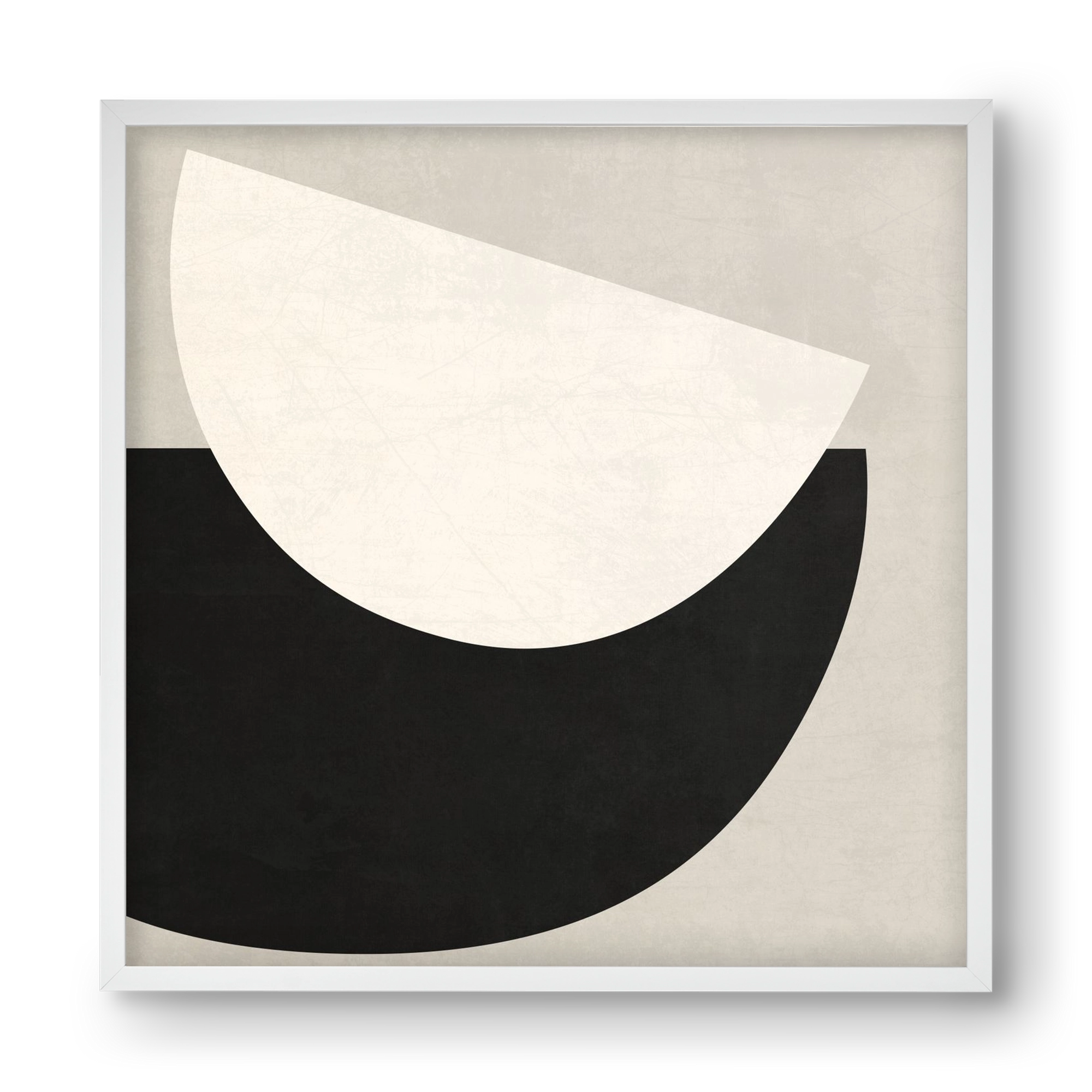 ABSTRACT ART - GEOMETRIC SHAPES 02, 40x40 cm (40x40 cm), Fehér keret