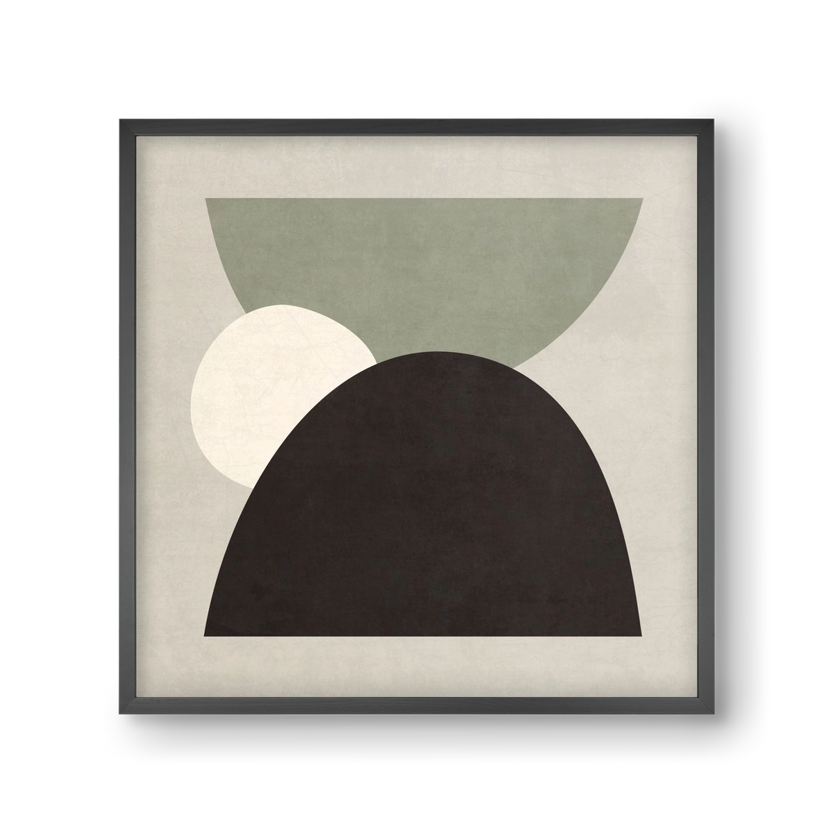 ABSTRACT ART - GEOMETRIC SHAPES 01, 30x30 cm (30x30 cm), Fekete keret