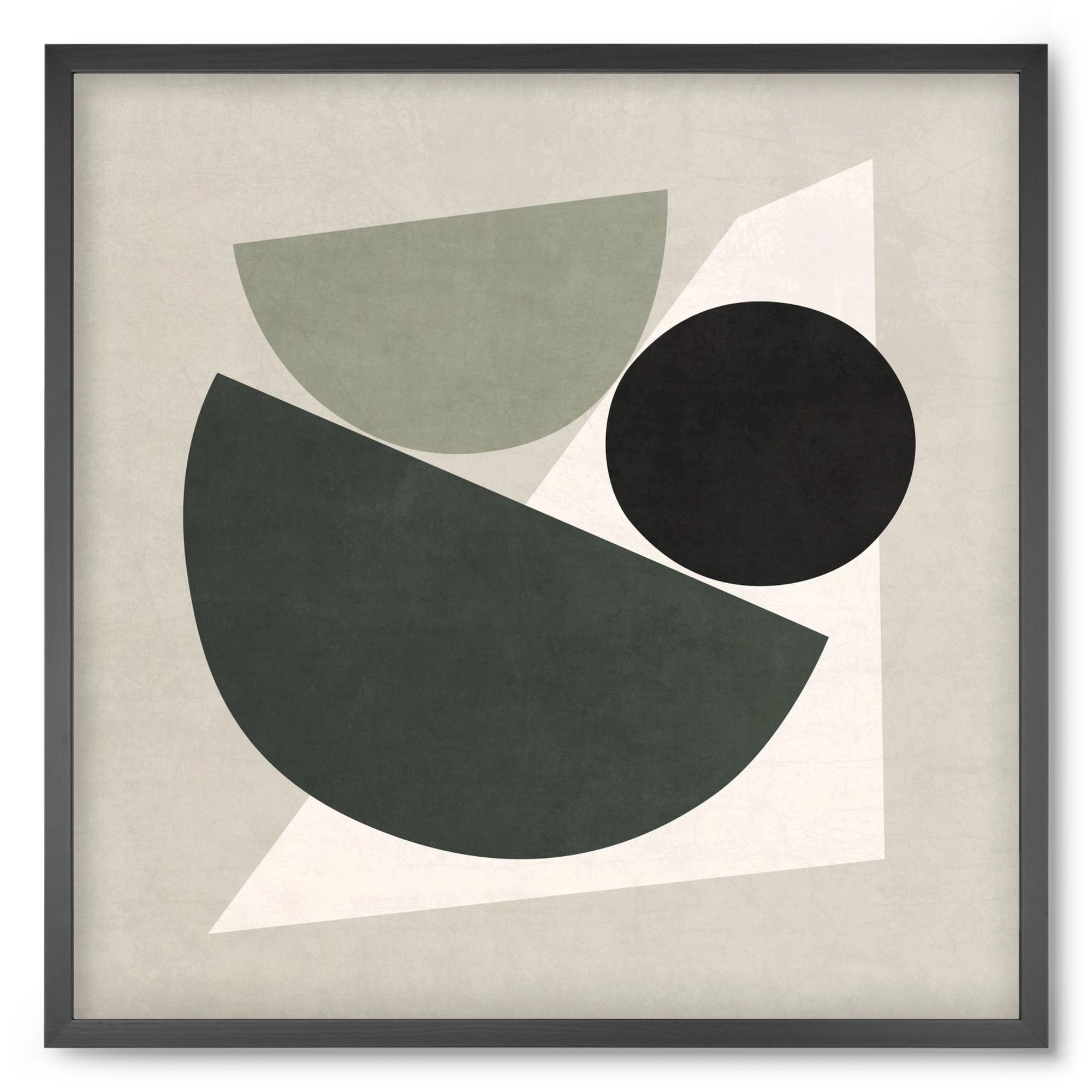 ABSTRACT ART - GEOMETRIC SHAPES 04, 50x50 cm (50x50 cm), Fekete keret