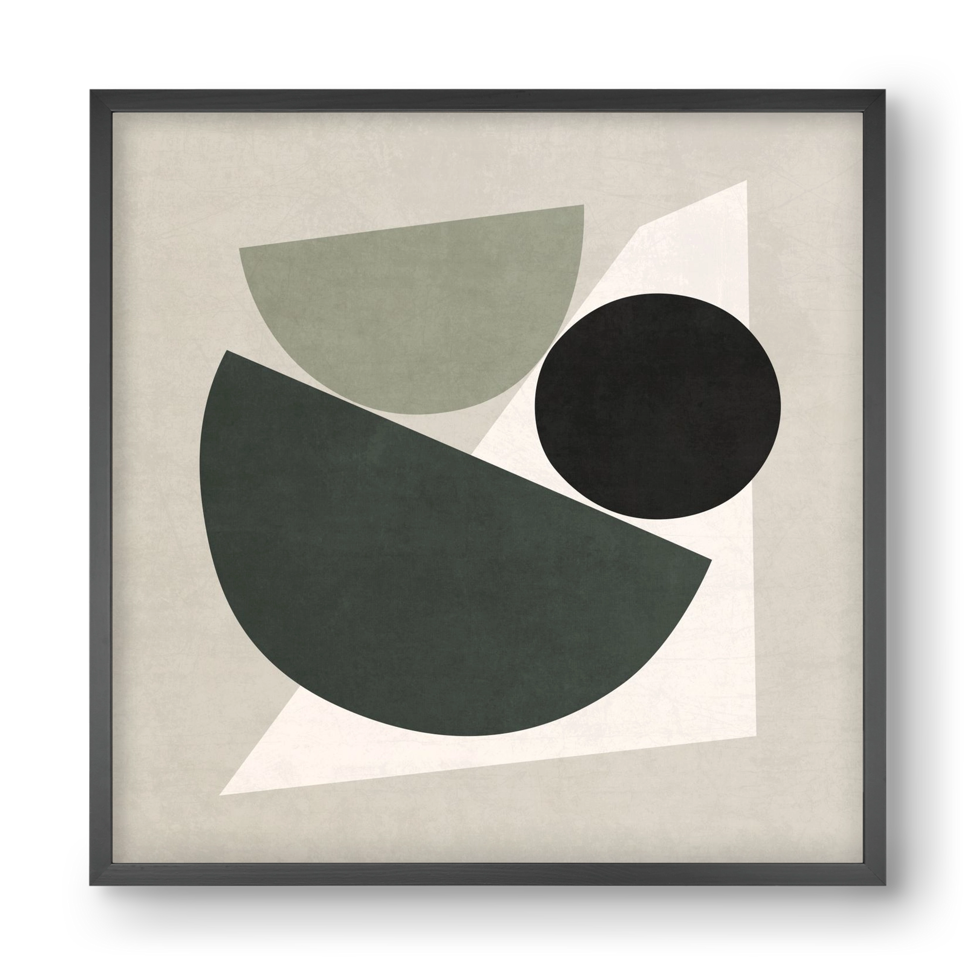 ABSTRACT ART - GEOMETRIC SHAPES 04, 40x40 cm (40x40 cm), Fekete keret