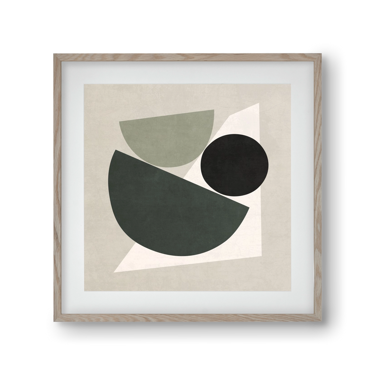 ABSTRACT ART - GEOMETRIC SHAPES 04, 30x30 cm (20x20 cm), Tölgy keret, paszpartuval