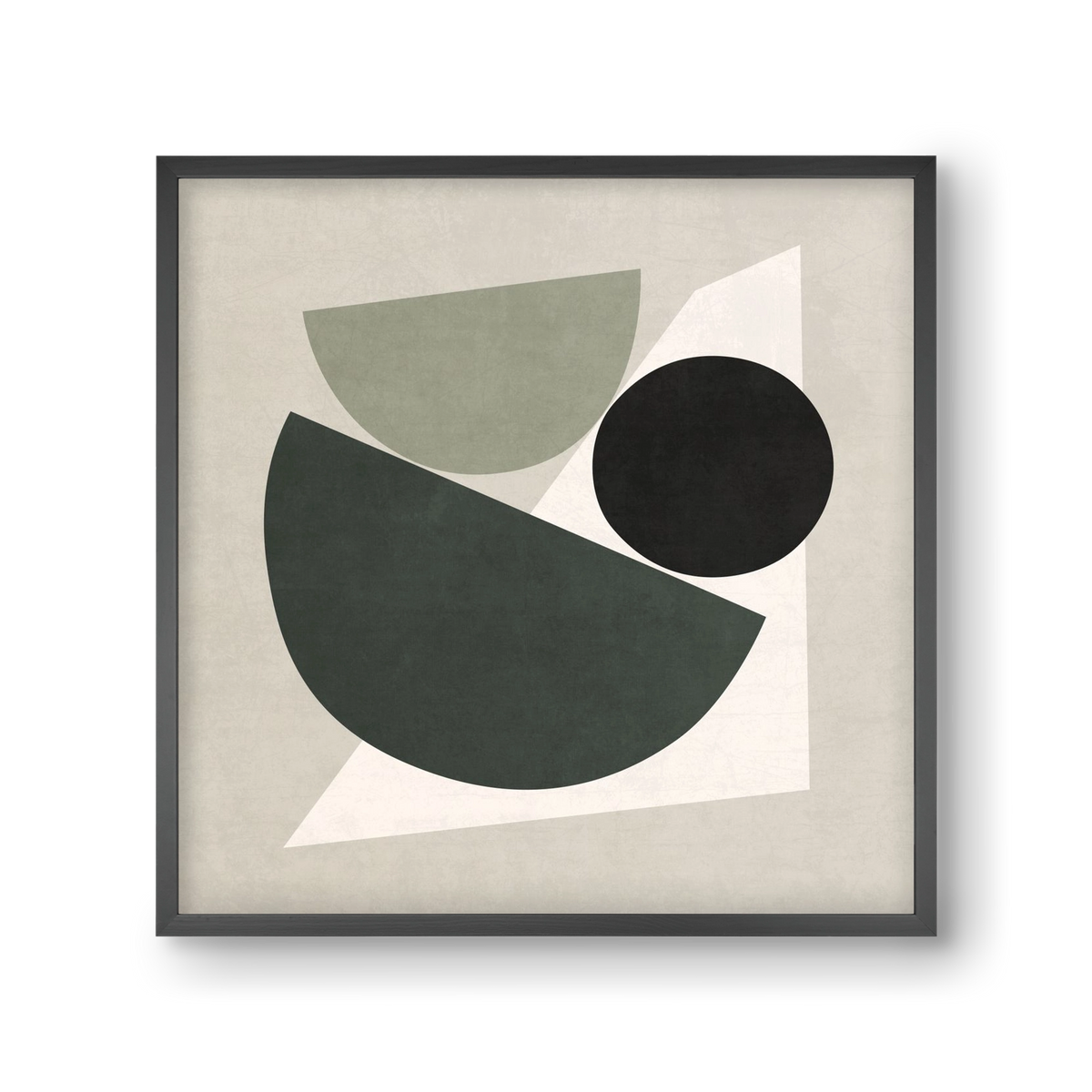 ABSTRACT ART - GEOMETRIC SHAPES 04, 30x30 cm (30x30 cm), Fekete keret