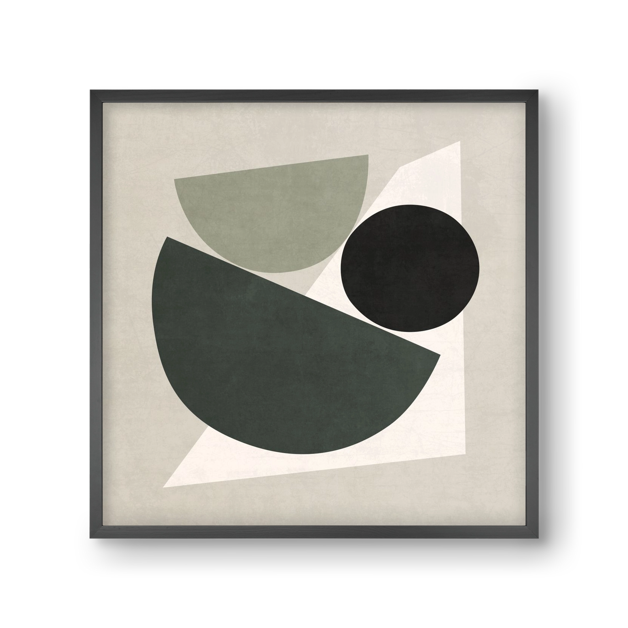 ABSTRACT ART - GEOMETRIC SHAPES 04, 30x30 cm (30x30 cm), Fekete keret