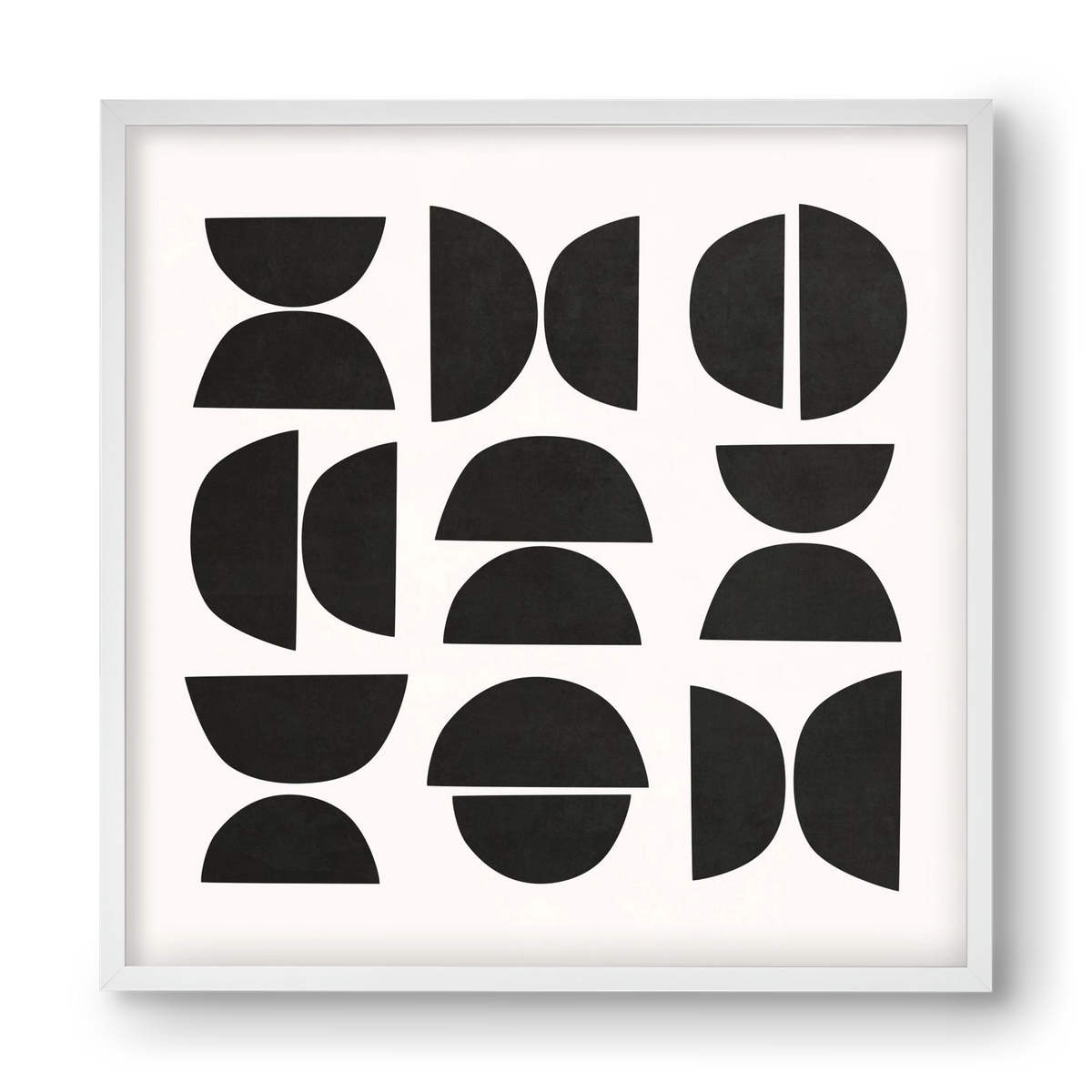 MINIMAL GEOMETIC ART 04, 40x40 cm (40x40 cm), Fehér keret