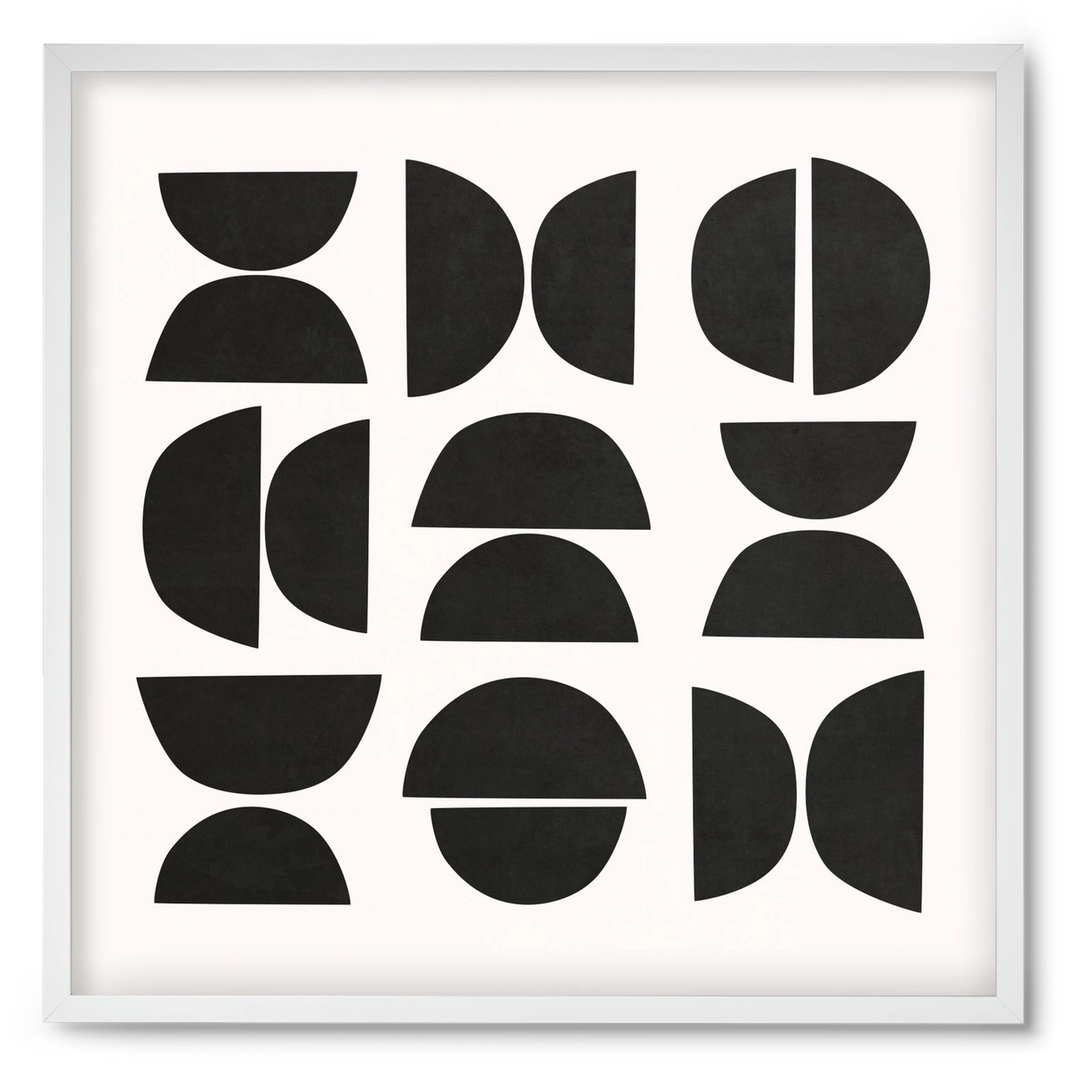 MINIMAL GEOMETIC ART 04, 50x50 cm (50x50 cm), Fehér keret