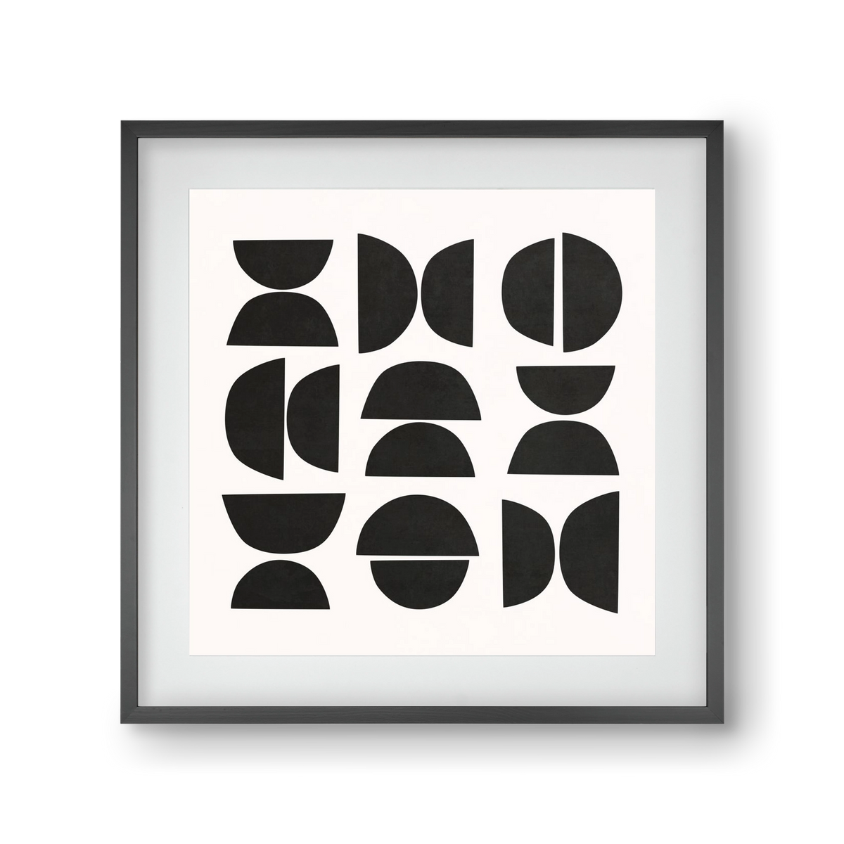 MINIMAL GEOMETIC ART 04, 30x30 cm (20x20 cm), Fekete keret, paszpartuval