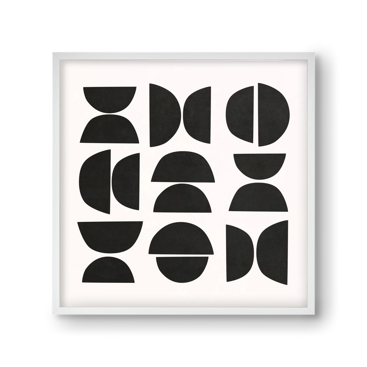 MINIMAL GEOMETIC ART 04, 30x30 cm (30x30 cm), Fehér keret