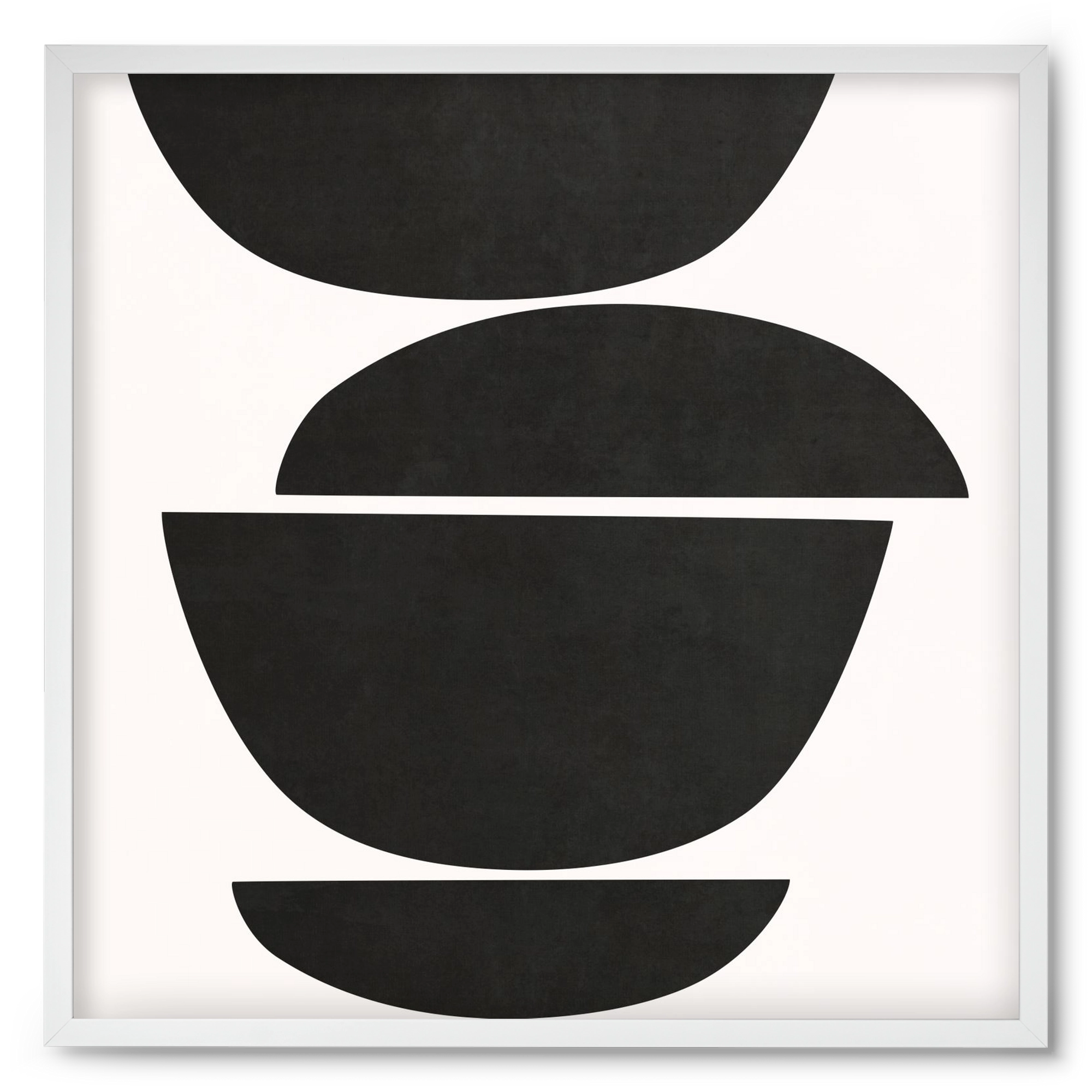 ABSTRACT ART - GEOMETRIC SHAPES 05, 50x50 cm (50x50 cm), Fehér keret