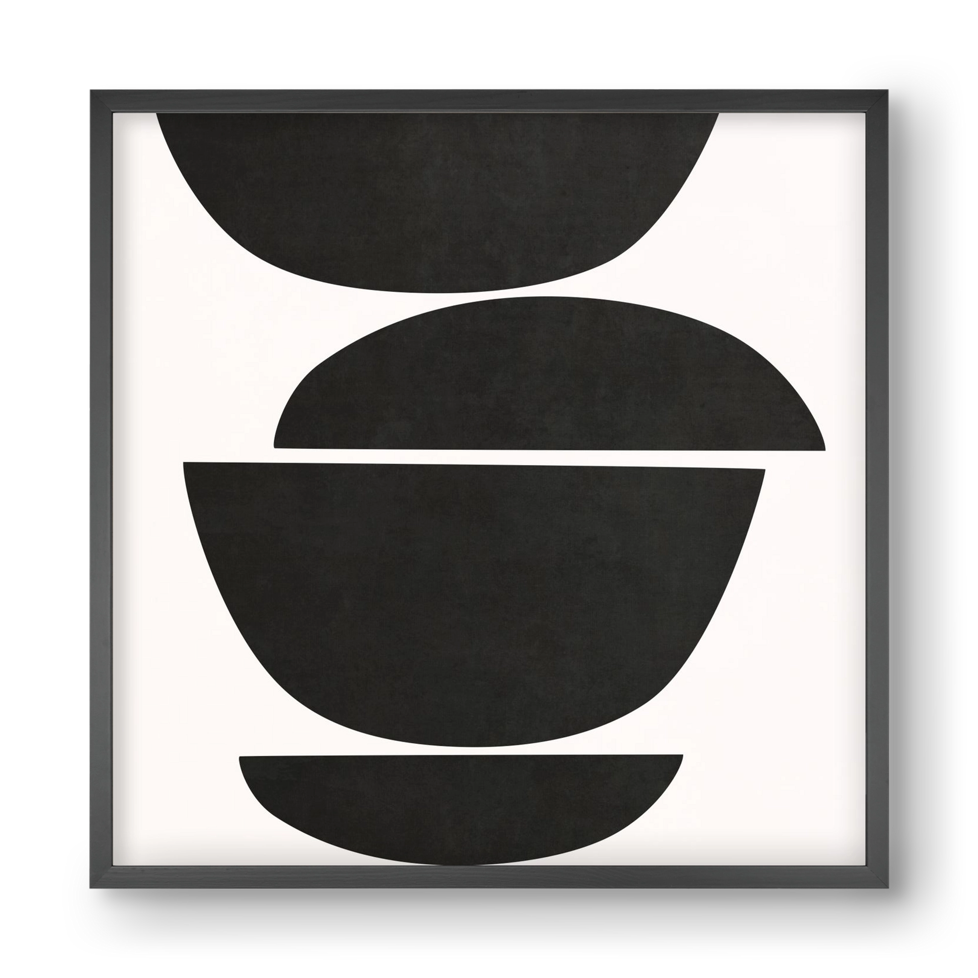 ABSTRACT ART - GEOMETRIC SHAPES 05, 40x40 cm (40x40 cm), Fekete keret