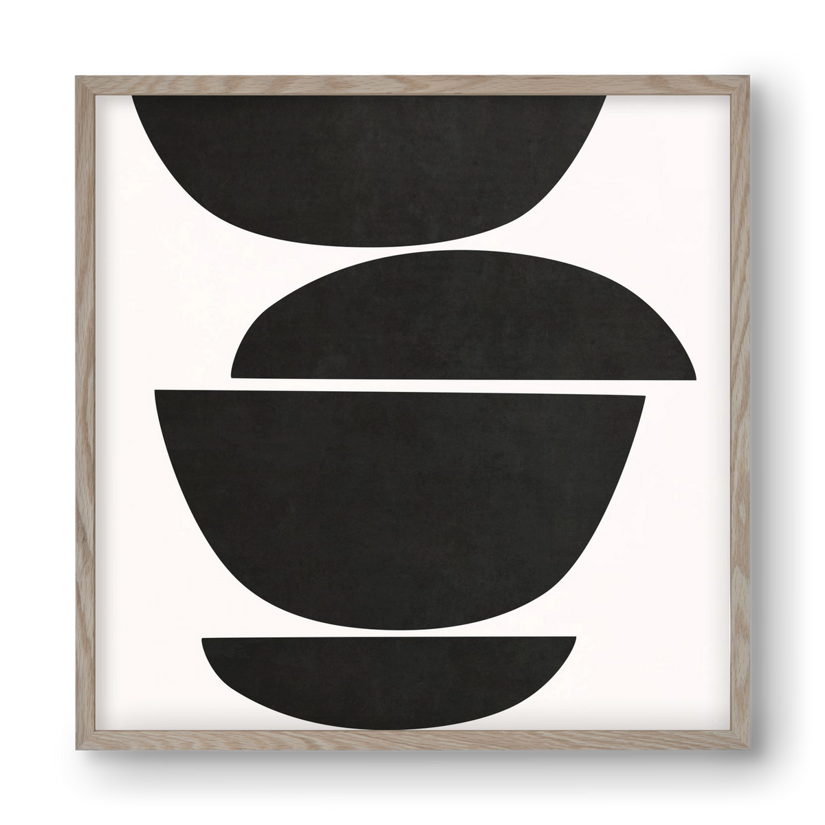 ABSTRACT ART - GEOMETRIC SHAPES 05, 40x40 cm (40x40 cm), Tölgy keret