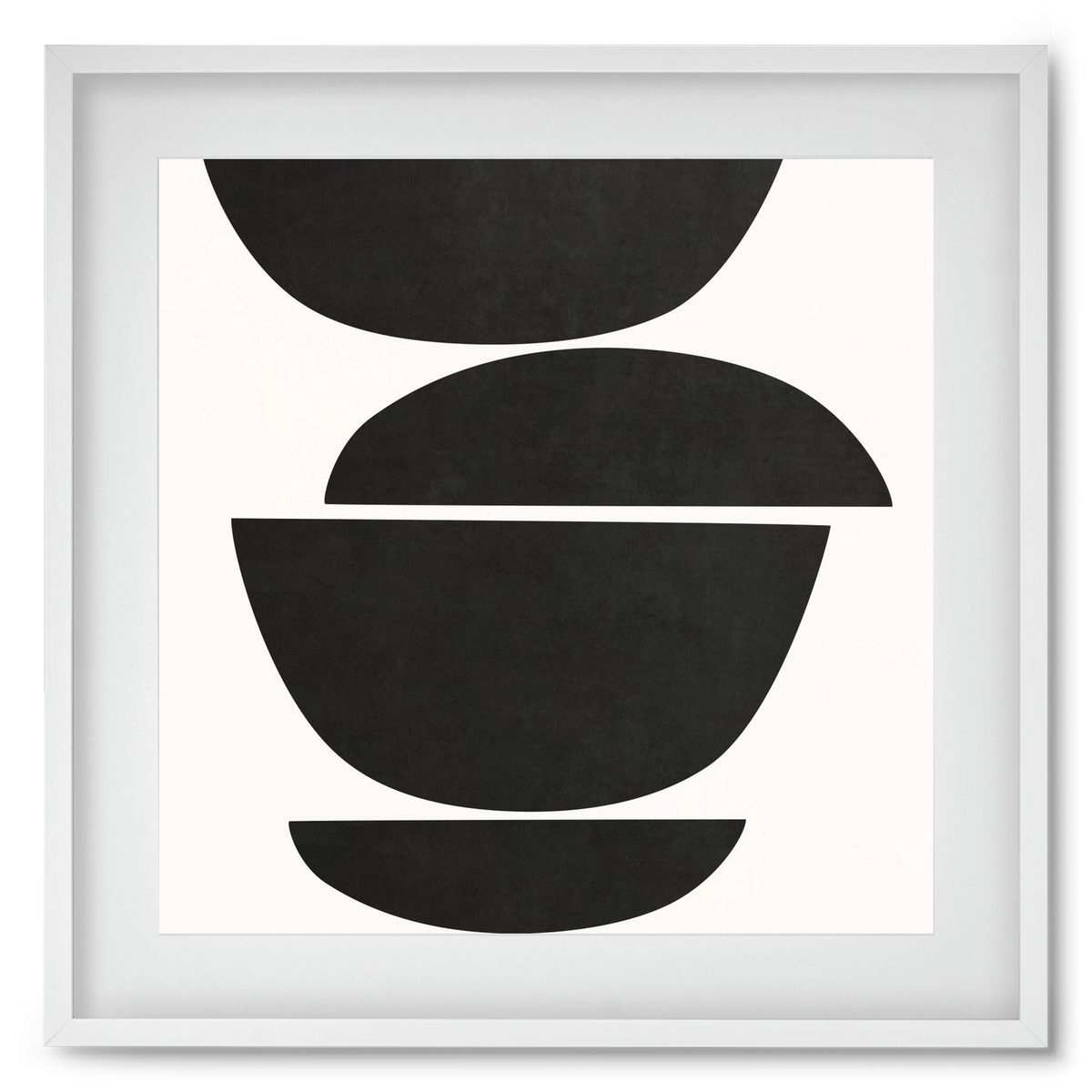 ABSTRACT ART - GEOMETRIC SHAPES 05, 50x50 cm (40x40 cm), Fehér keret, paszpartuval