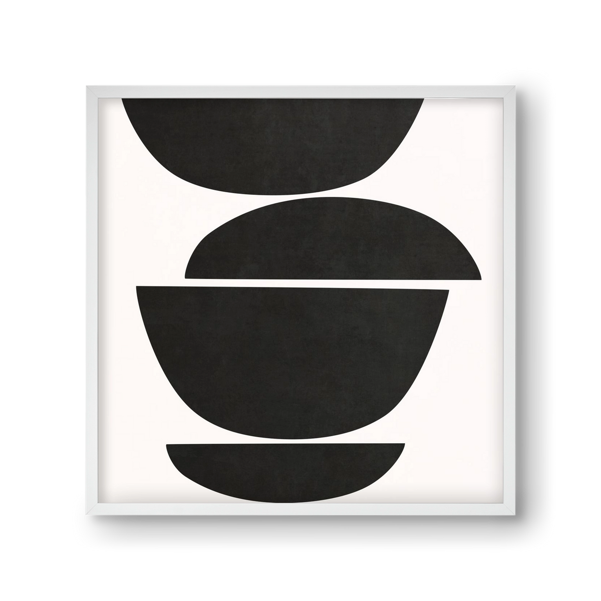 ABSTRACT ART - GEOMETRIC SHAPES 05, 30x30 cm (30x30 cm), Fehér keret