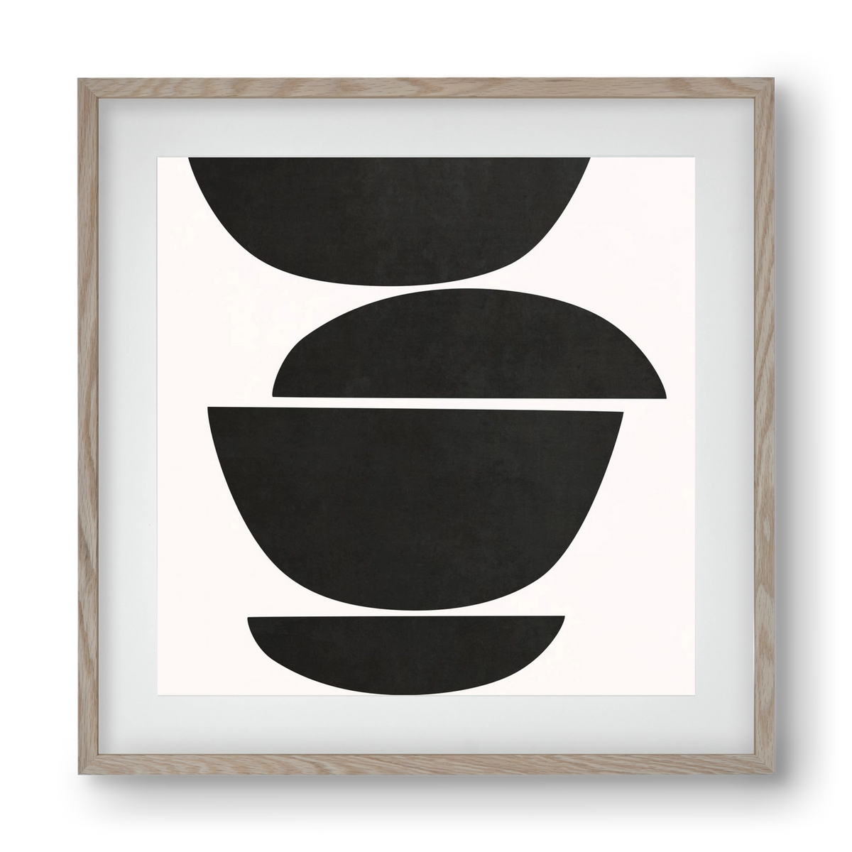 ABSTRACT ART - GEOMETRIC SHAPES 05, 40x40 cm (30x30 cm), Tölgy keret, paszpartuval