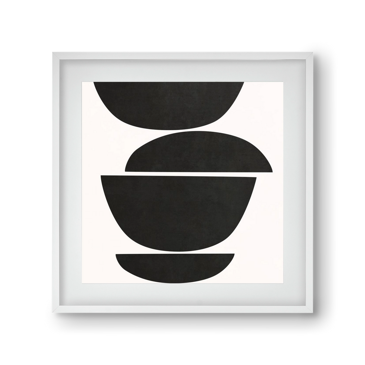 ABSTRACT ART - GEOMETRIC SHAPES 05, 30x30 cm (20x20 cm), Fehér keret, paszpartuval