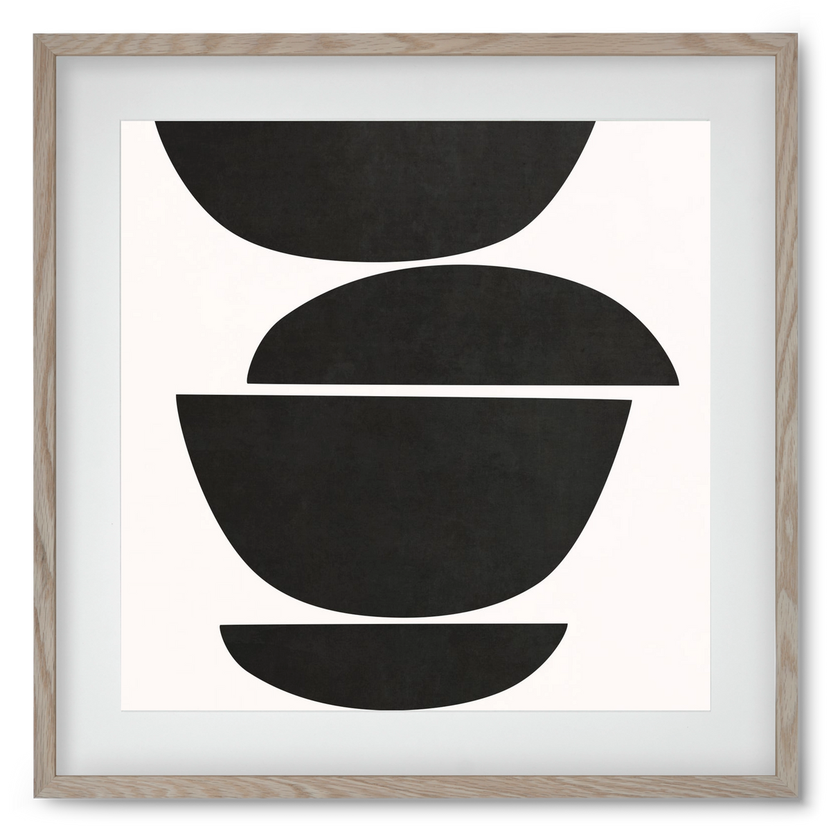 ABSTRACT ART - GEOMETRIC SHAPES 05, 50x50 cm (40x40 cm), Tölgy keret, paszpartuval