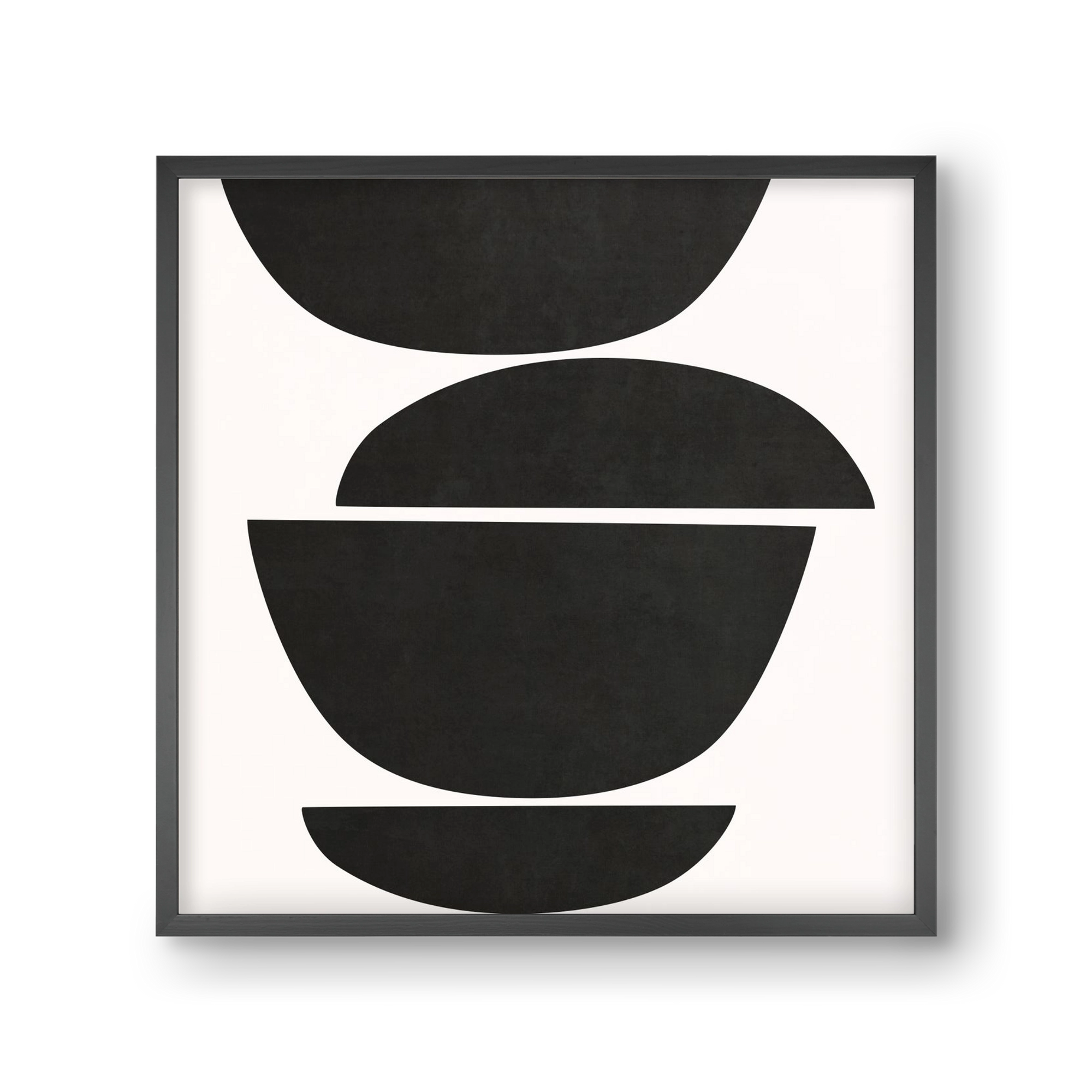 ABSTRACT ART - GEOMETRIC SHAPES 05, 30x30 cm (30x30 cm), Fekete keret