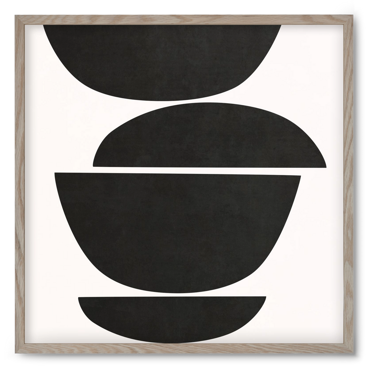 ABSTRACT ART - GEOMETRIC SHAPES 05, 50x50 cm (50x50 cm), Tölgy keret