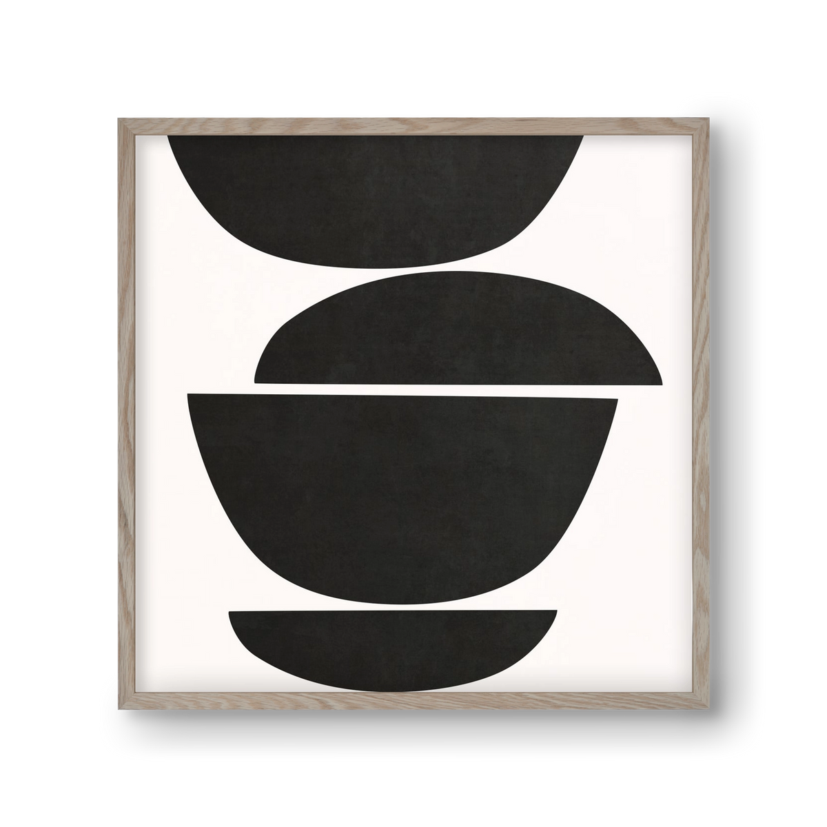 ABSTRACT ART - GEOMETRIC SHAPES 05, 30x30 cm (30x30 cm), Tölgy keret