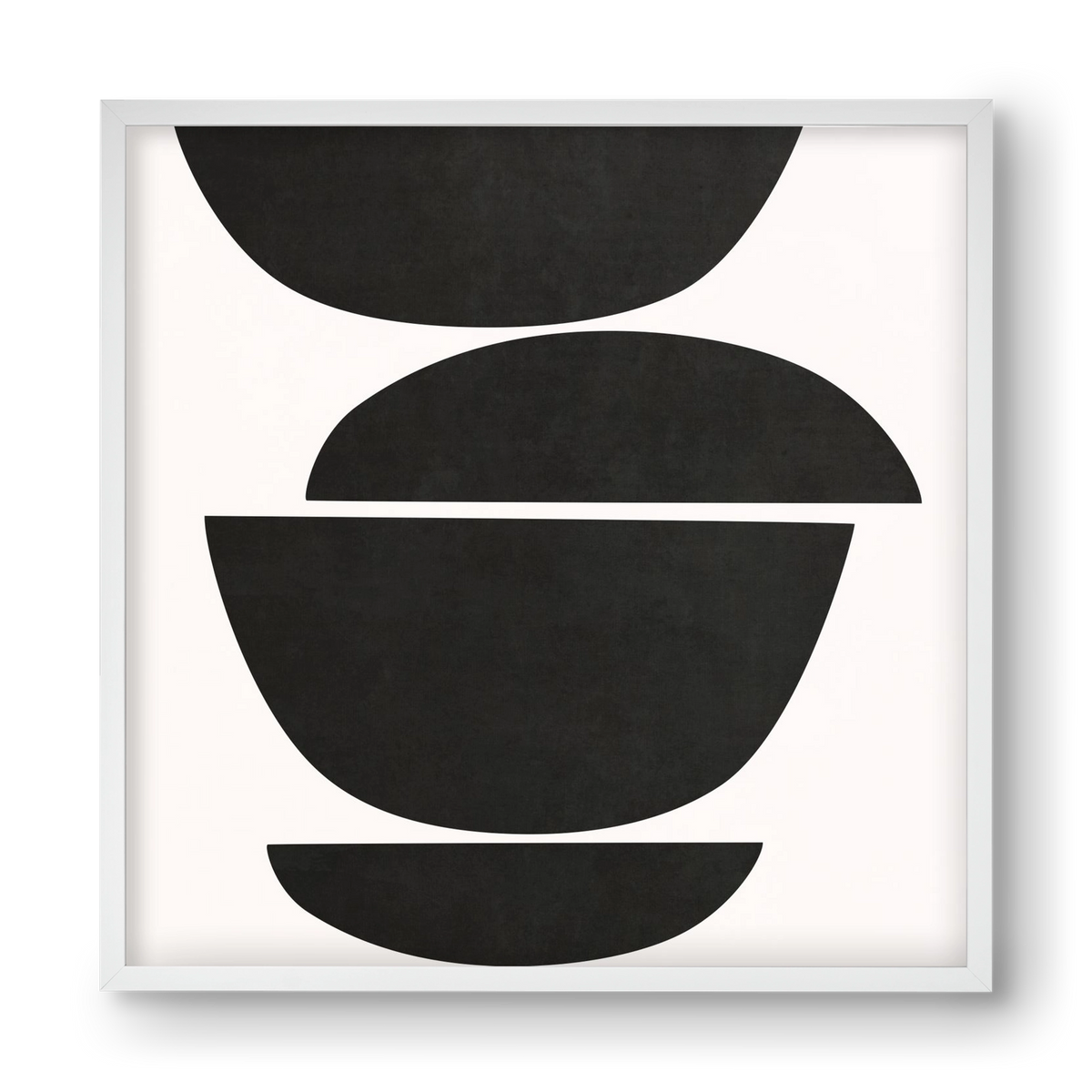 ABSTRACT ART - GEOMETRIC SHAPES 05, 40x40 cm (40x40 cm), Fehér keret