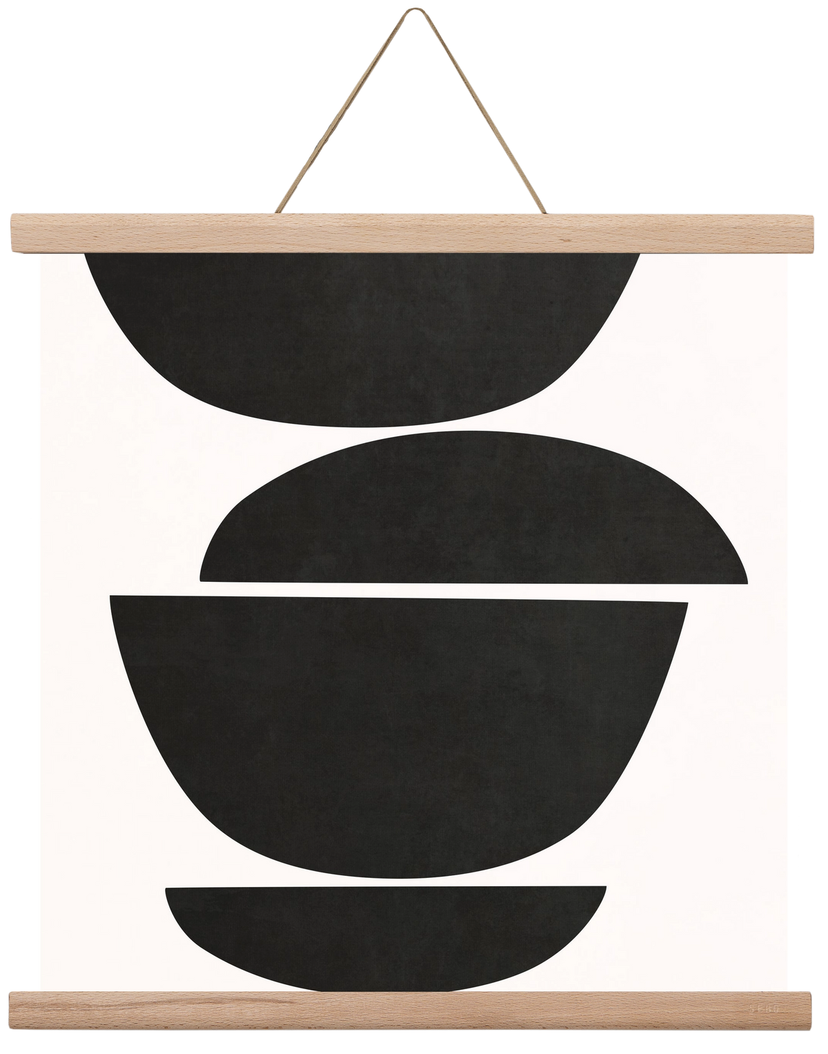 ABSTRACT ART - GEOMETRIC SHAPES 05, 40x40 cm (40x40 cm), Tölgy akasztó