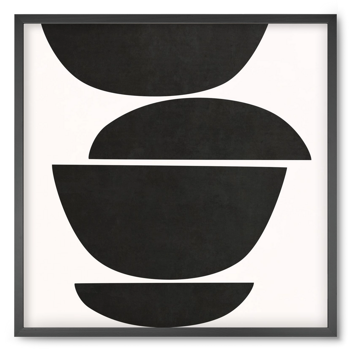 ABSTRACT ART - GEOMETRIC SHAPES 05, 50x50 cm (50x50 cm), Fekete keret