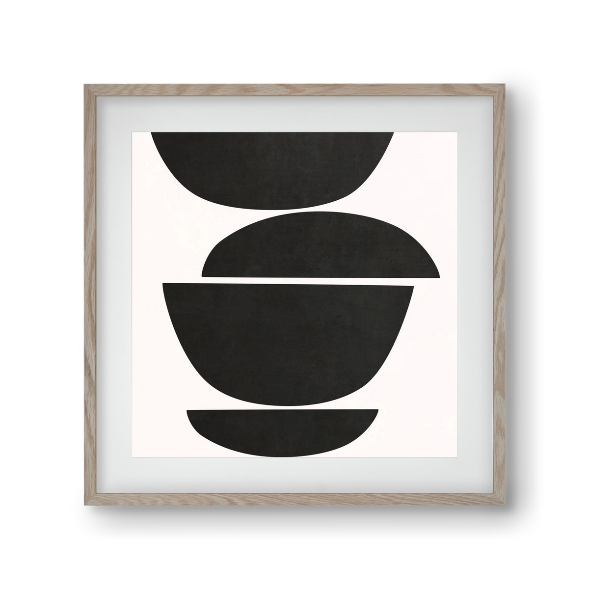 ABSTRACT ART - GEOMETRIC SHAPES 05, 30x30 cm (20x20 cm), Tölgy keret, paszpartuval