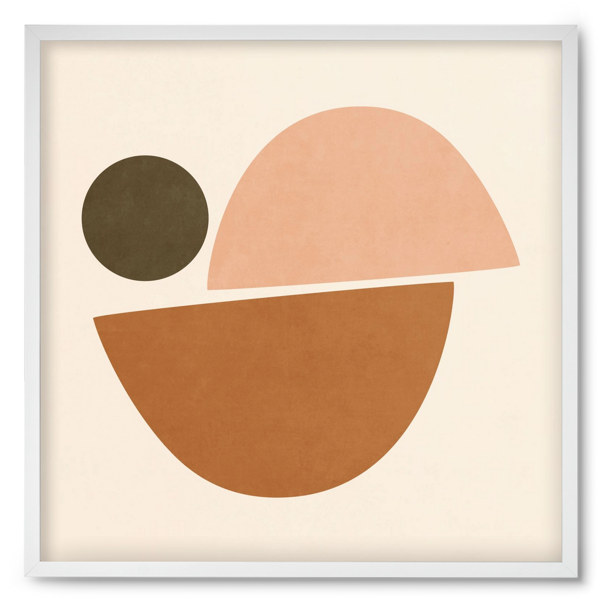 ABSTRACT ART - GEOMETRIC SHAPES 06, 50x50 cm (50x50 cm), Fehér keret