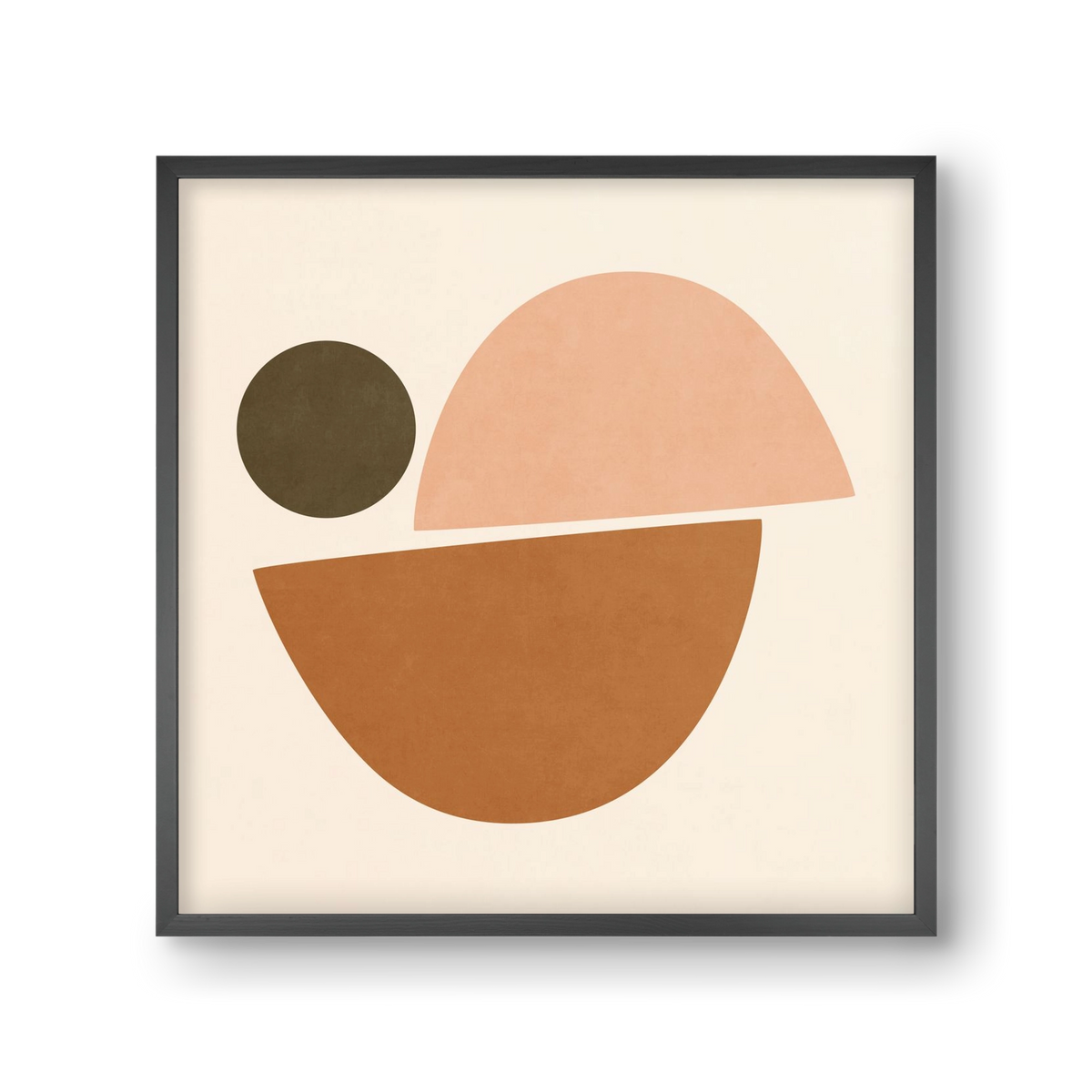 ABSTRACT ART - GEOMETRIC SHAPES 06, 30x30 cm (30x30 cm), Fekete keret