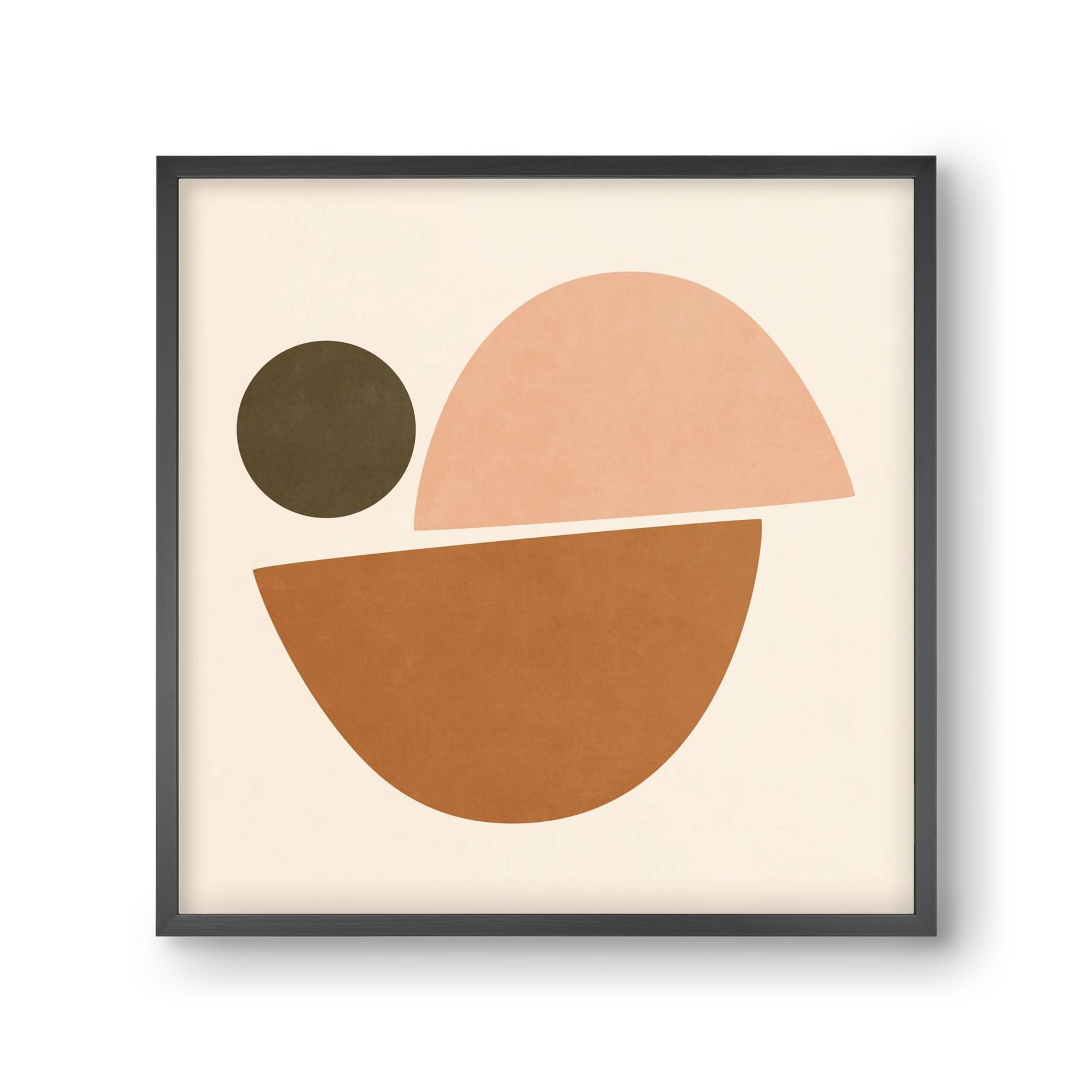 ABSTRACT ART - GEOMETRIC SHAPES 06, 30x30 cm (30x30 cm), Fekete keret