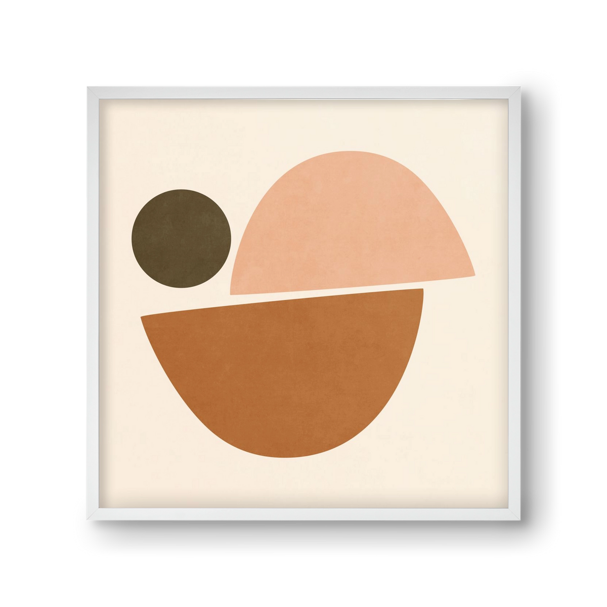 ABSTRACT ART - GEOMETRIC SHAPES 06, 30x30 cm (30x30 cm), Fehér keret