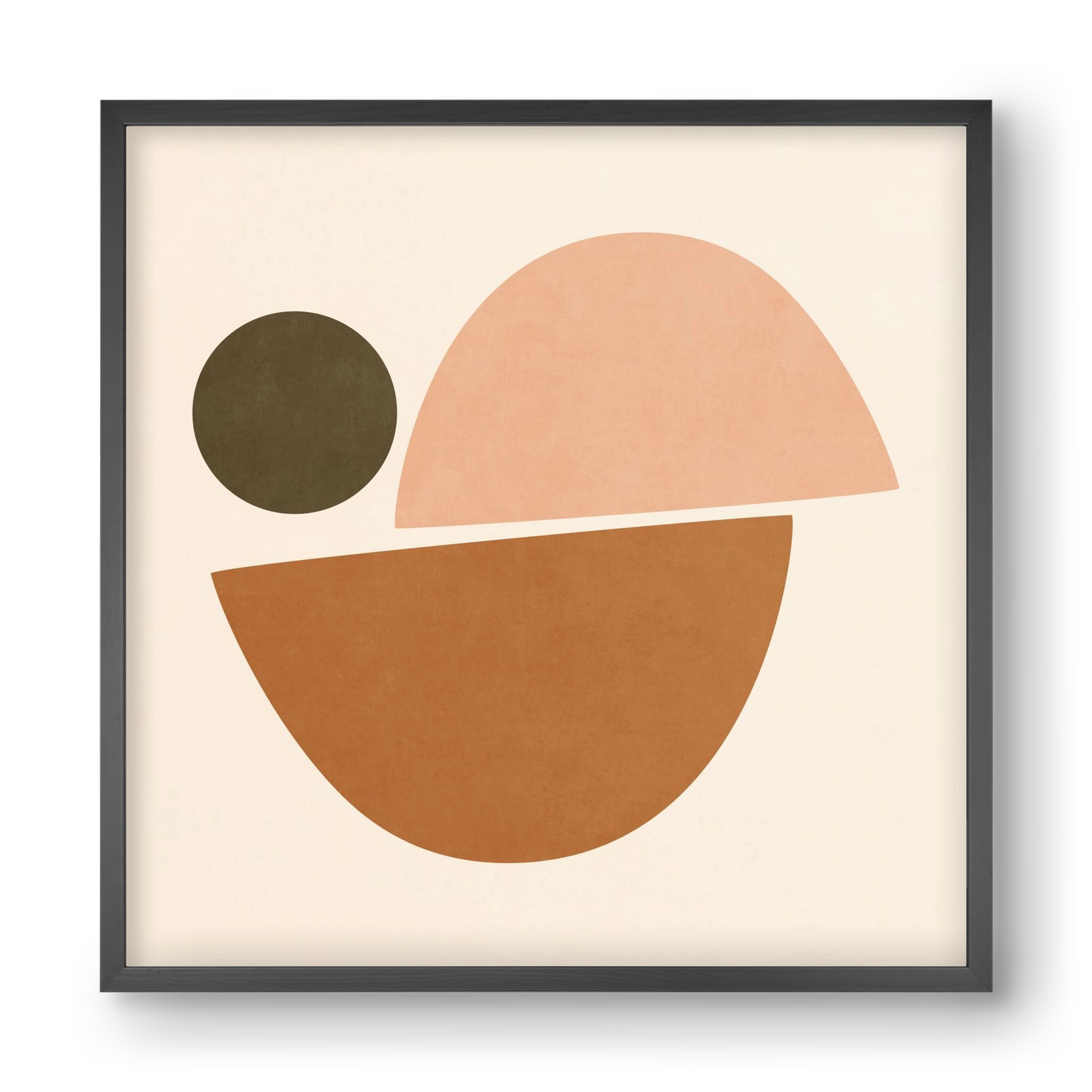 ABSTRACT ART - GEOMETRIC SHAPES 06, 40x40 cm (40x40 cm), Fekete keret