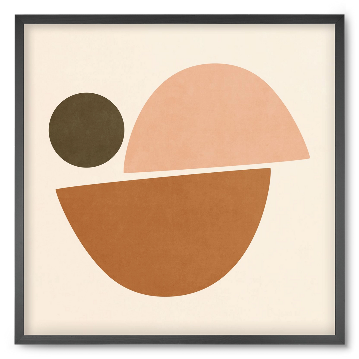 ABSTRACT ART - GEOMETRIC SHAPES 06, 50x50 cm (50x50 cm), Fekete keret