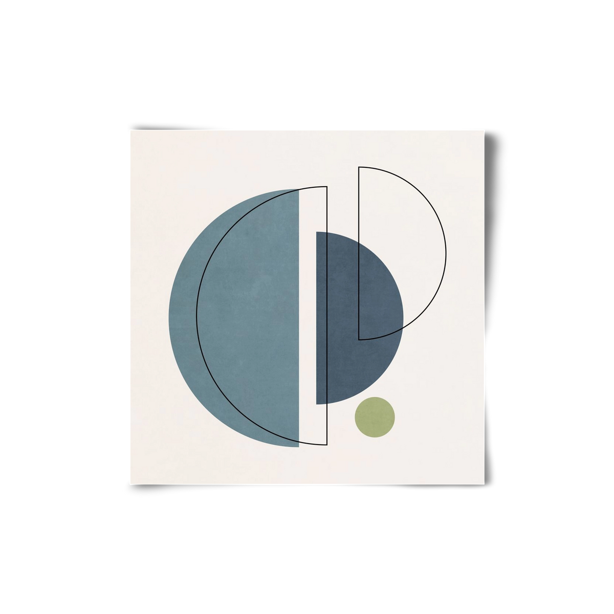 MINIMAL ART - LINES AND SHAPES 03, 20x20 cm, Keret nélkül