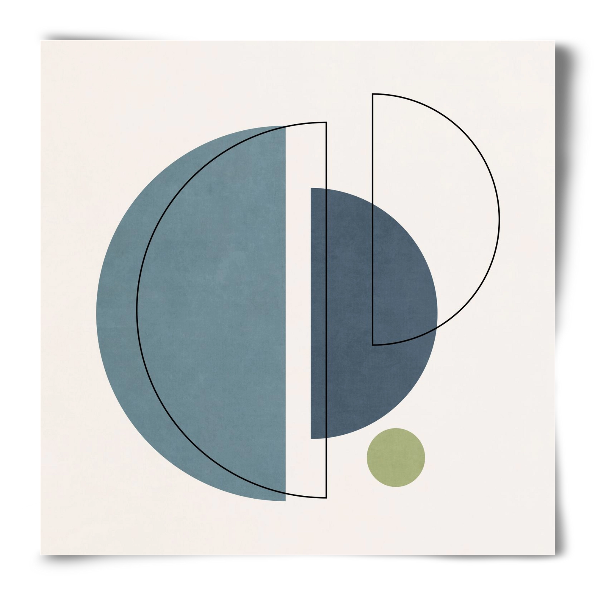 MINIMAL ART - LINES AND SHAPES 03, 50x50 cm, Keret nélkül