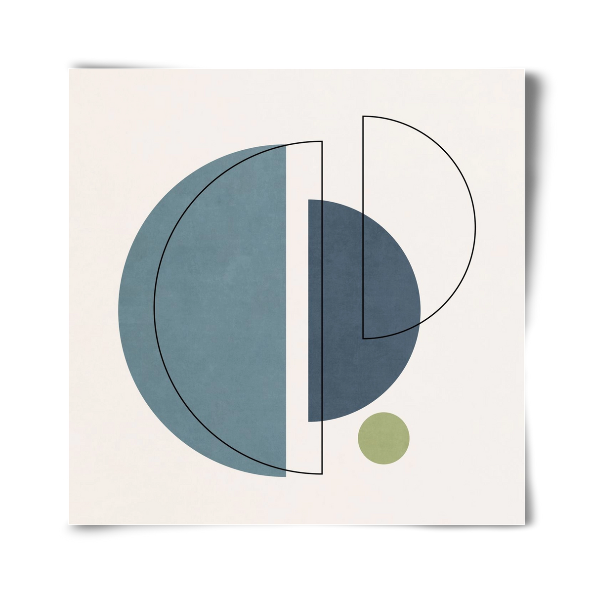 MINIMAL ART - LINES AND SHAPES 03, 40x40 cm, Keret nélkül