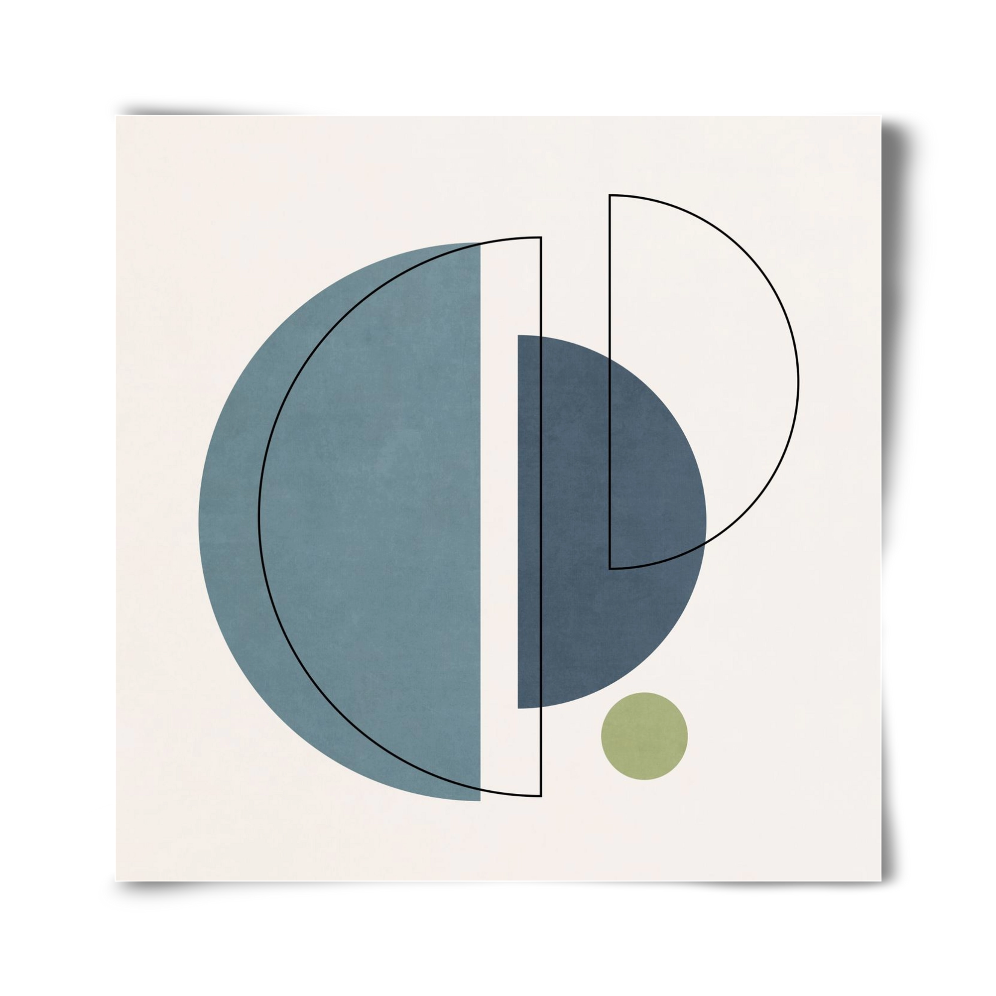 MINIMAL ART - LINES AND SHAPES 03, 40x40 cm, Keret nélkül