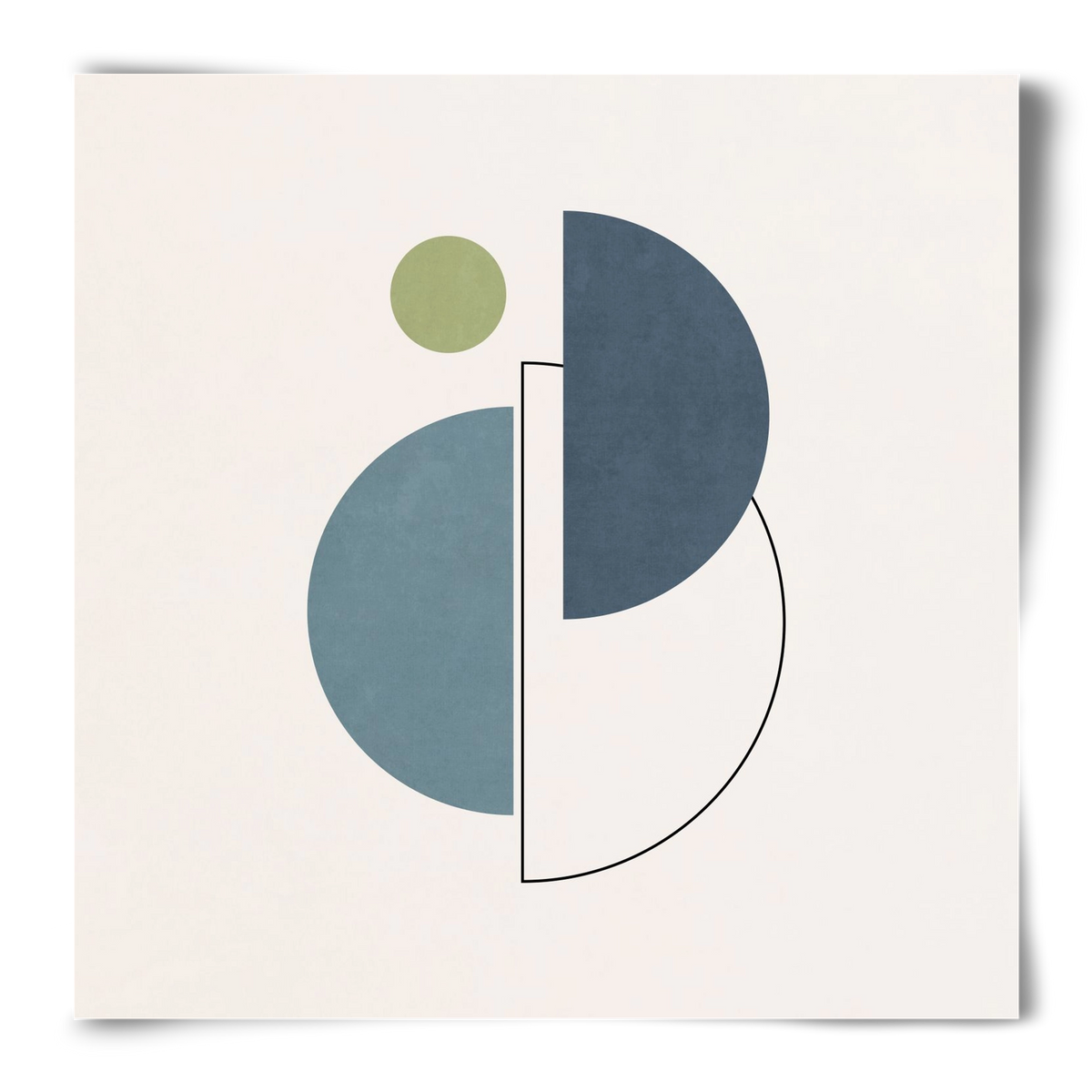 MINIMAL ART - LINES AND SHAPES 04, 50x50 cm, Keret nélkül