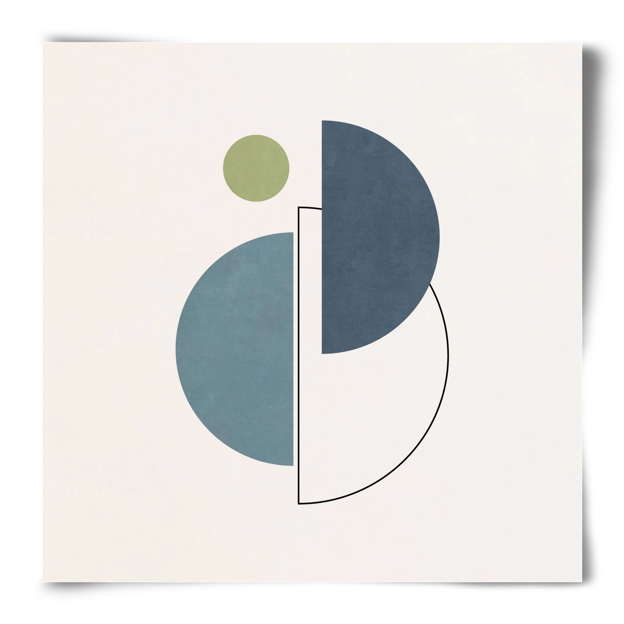 MINIMAL ART - LINES AND SHAPES 04, 50x50 cm, Keret nélkül