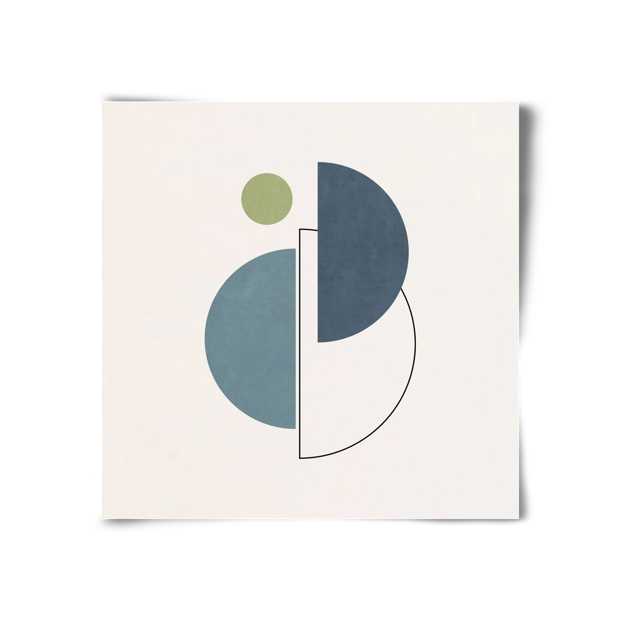 MINIMAL ART - LINES AND SHAPES 04, 30x30 cm, Keret nélkül