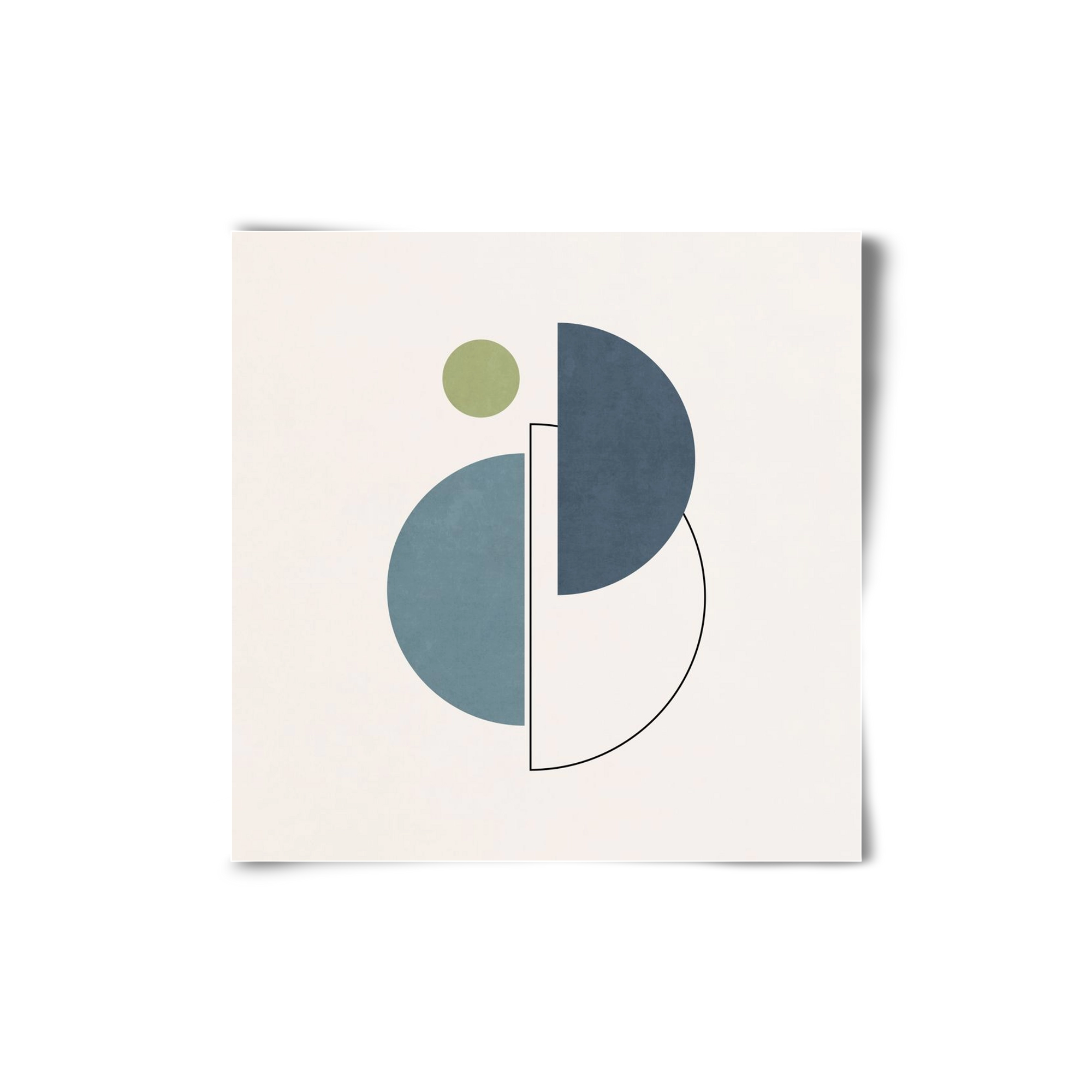 MINIMAL ART - LINES AND SHAPES 04, 20x20 cm, Keret nélkül