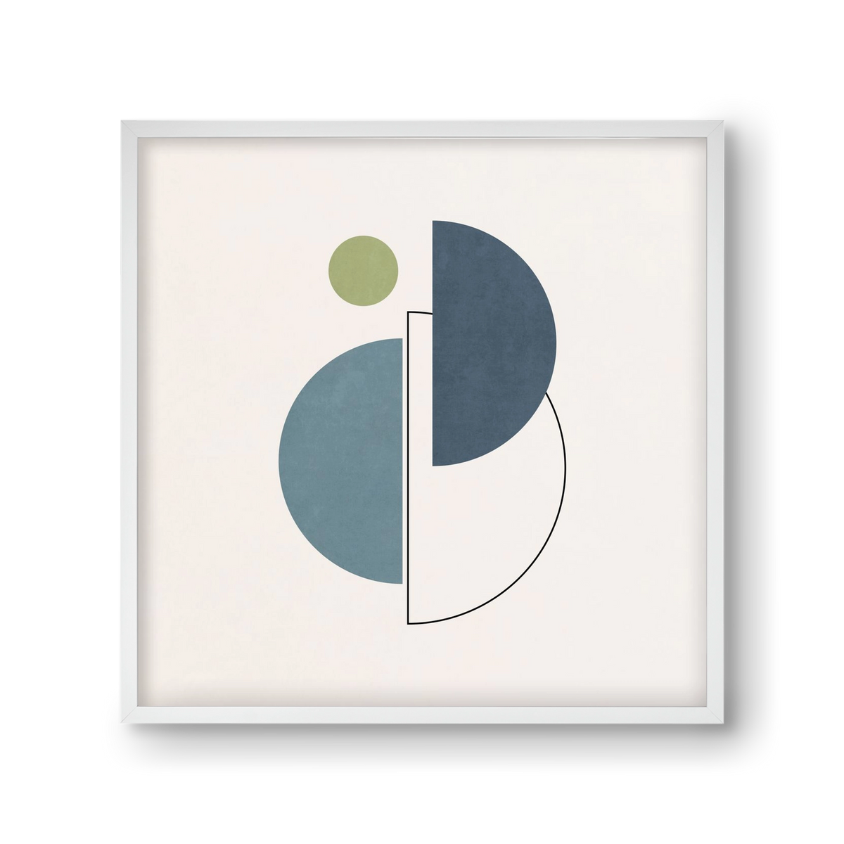 MINIMAL ART - LINES AND SHAPES 04, 30x30 cm (30x30 cm), Fehér keret