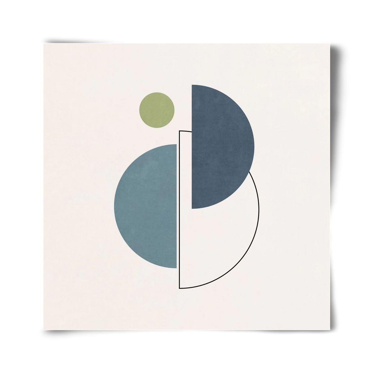 MINIMAL ART - LINES AND SHAPES 04, 40x40 cm, Keret nélkül