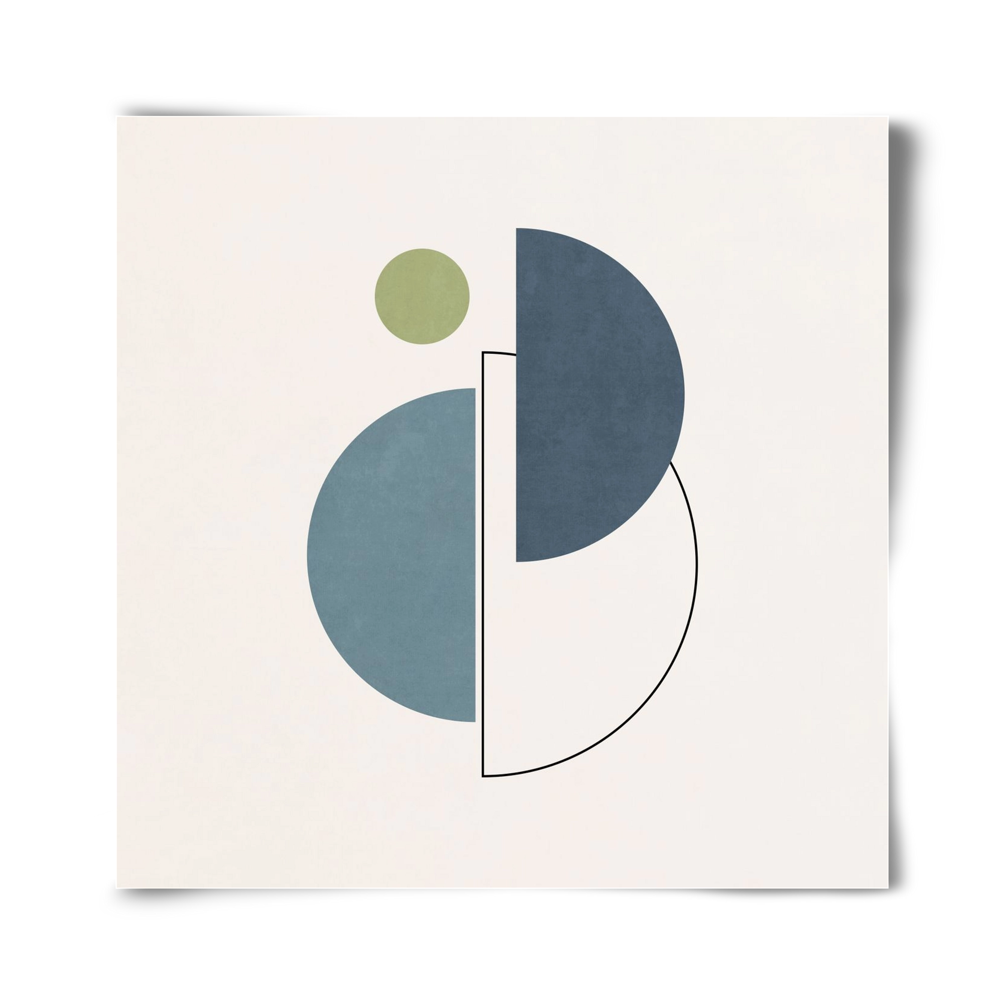 MINIMAL ART - LINES AND SHAPES 04, 40x40 cm, Keret nélkül