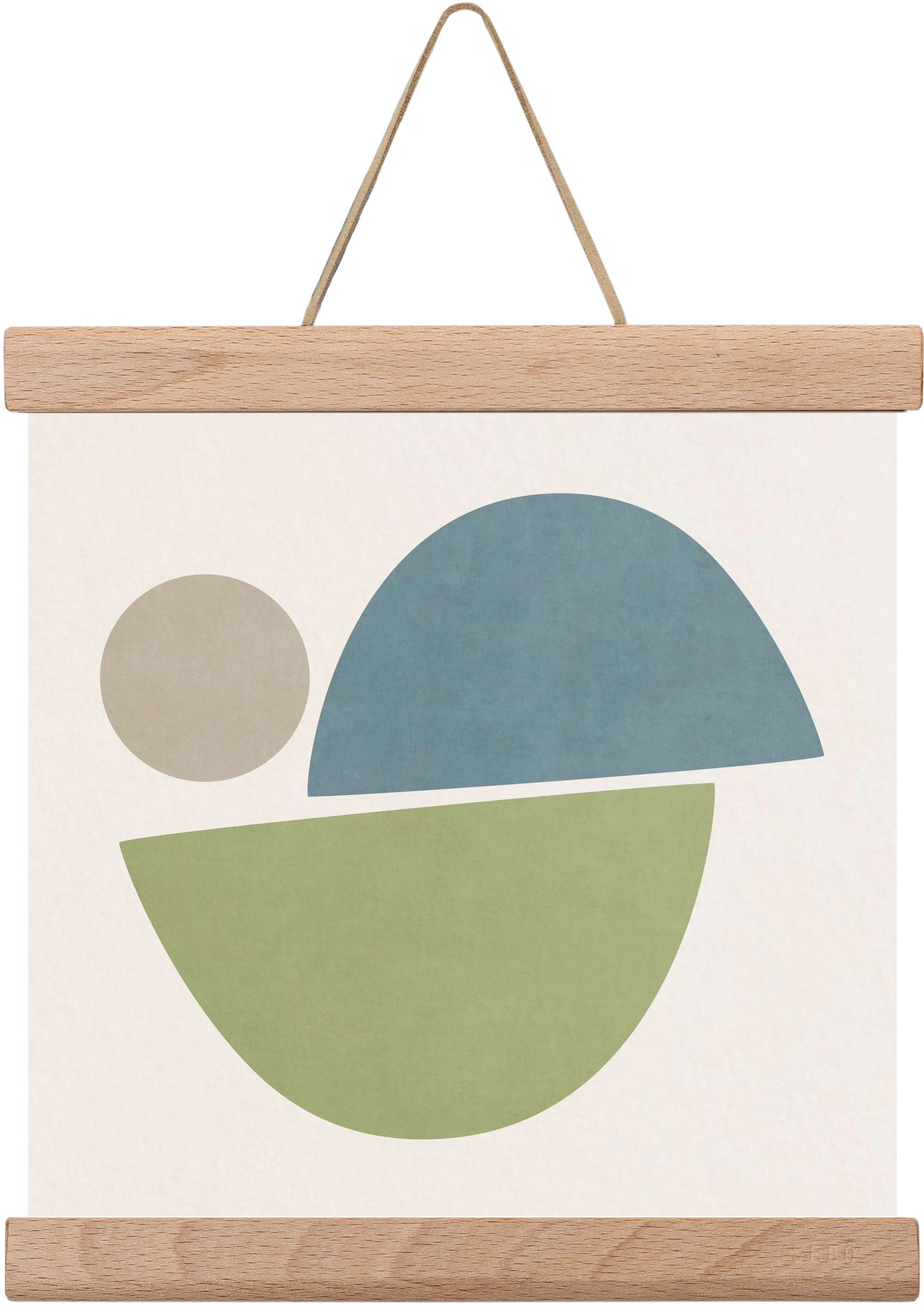 ABSTRACT ART - GEOMETRIC SHAPES 09, 20x20 cm (20x20 cm), Tölgy akasztó