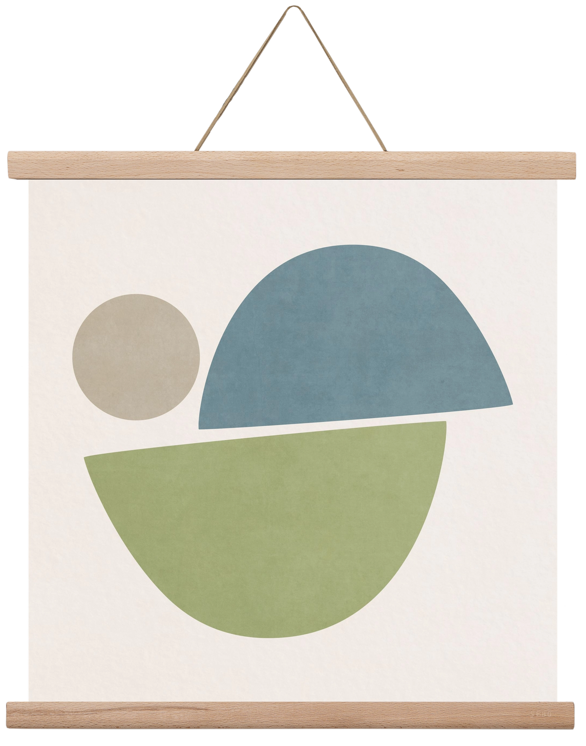 ABSTRACT ART - GEOMETRIC SHAPES 09, 40x40 cm (40x40 cm), Tölgy akasztó