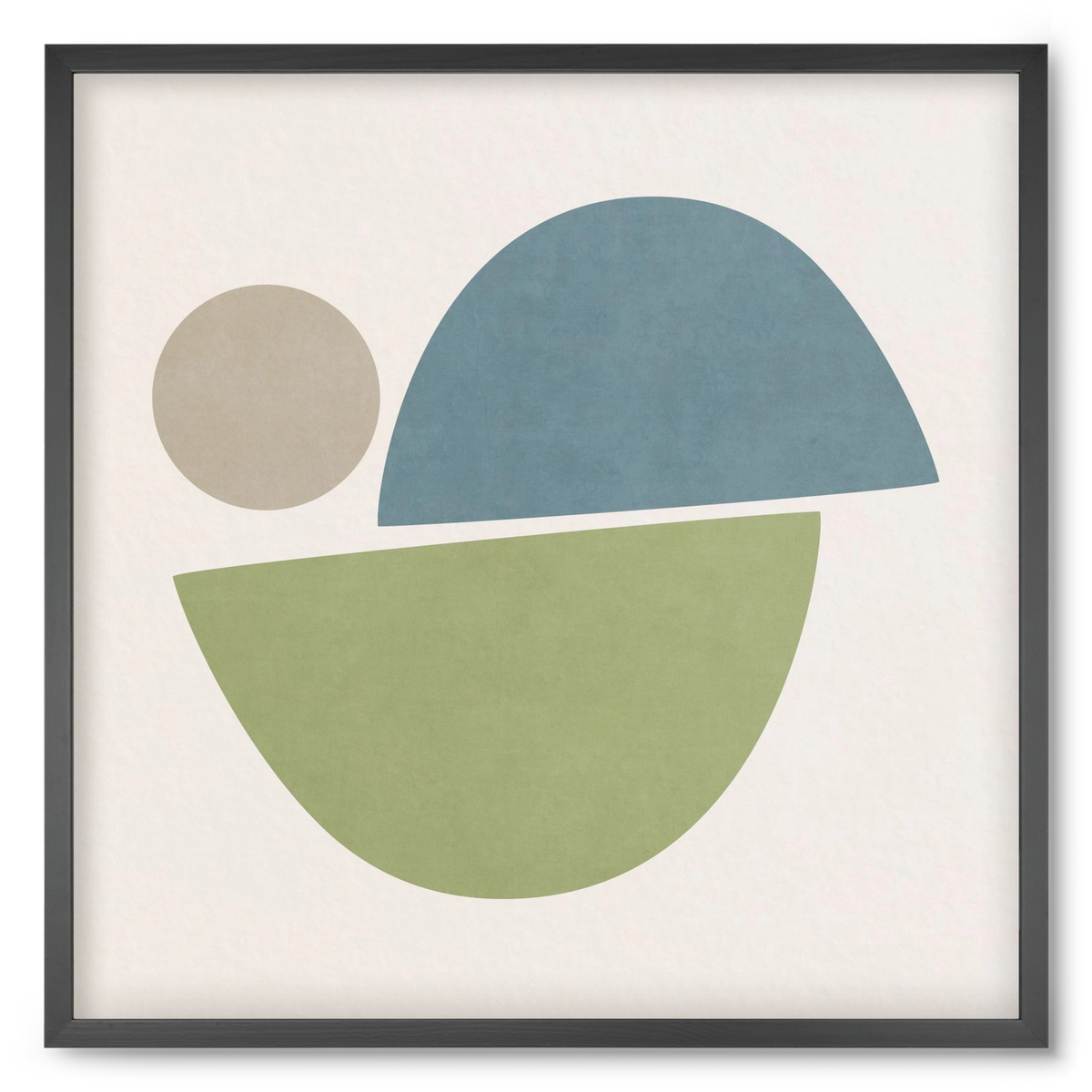 ABSTRACT ART - GEOMETRIC SHAPES 09, 50x50 cm (50x50 cm), Fekete keret