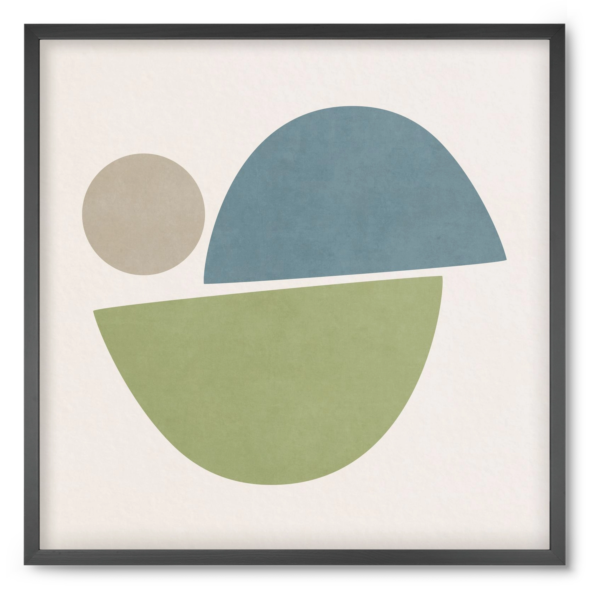 ABSTRACT ART - GEOMETRIC SHAPES 09, 50x50 cm (50x50 cm), Fekete keret