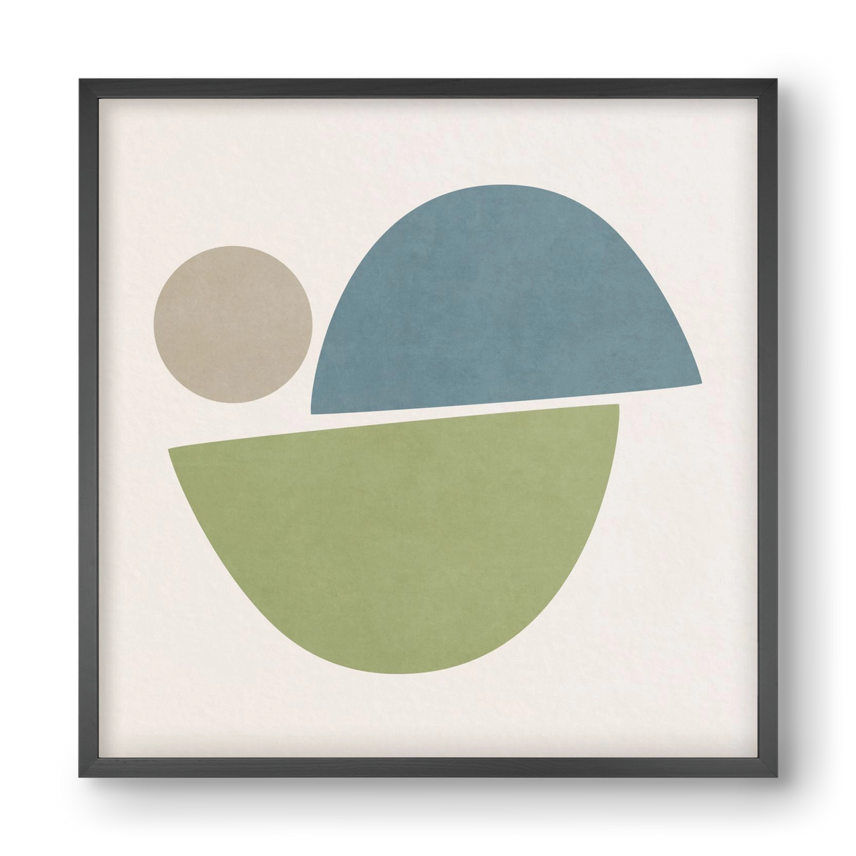 ABSTRACT ART - GEOMETRIC SHAPES 09, 40x40 cm (40x40 cm), Fekete keret