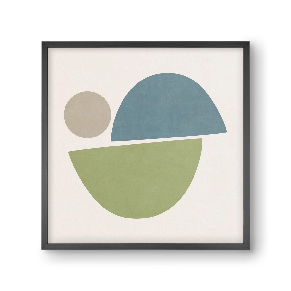 ABSTRACT ART - GEOMETRIC SHAPES 09, 30x30 cm (30x30 cm), Fekete keret