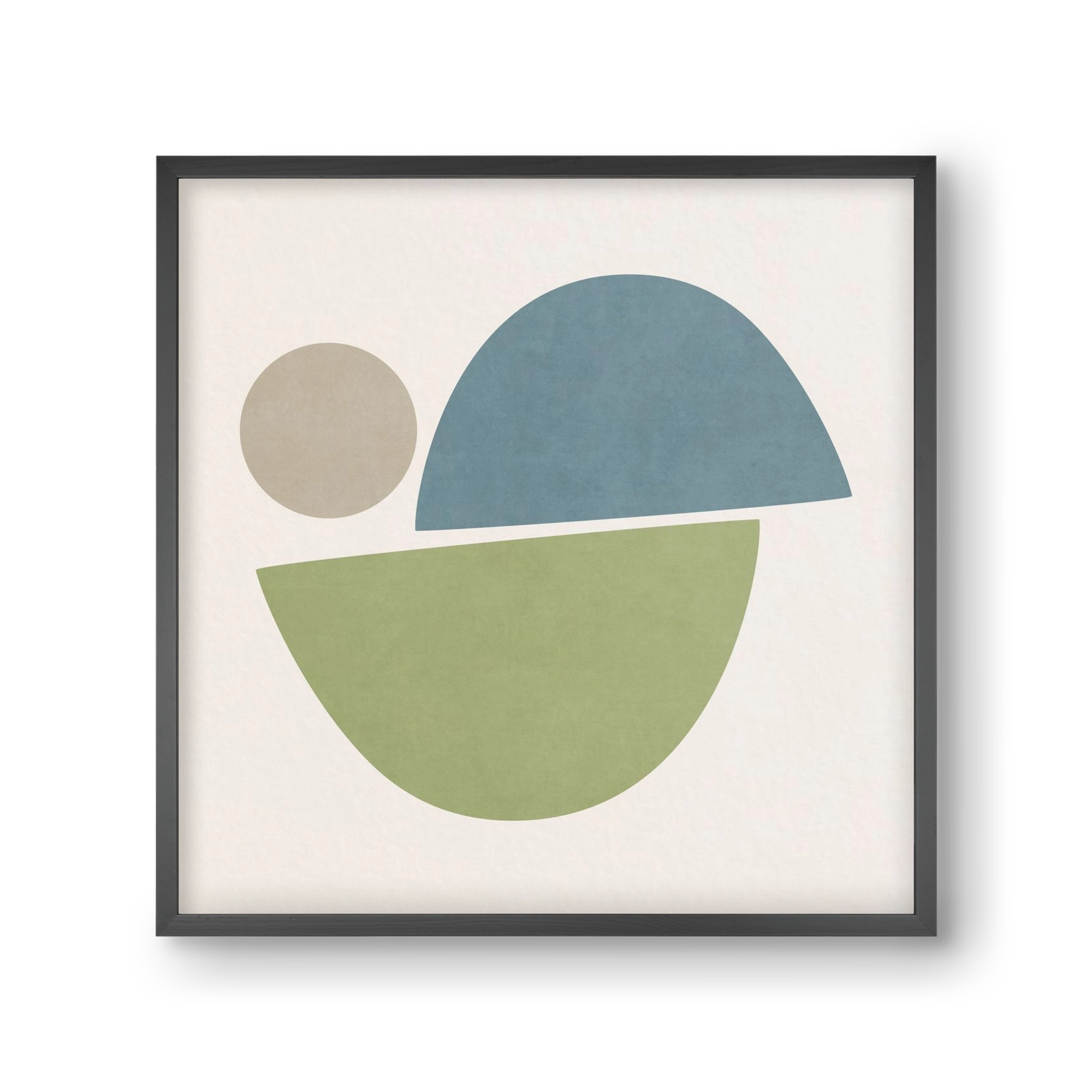 ABSTRACT ART - GEOMETRIC SHAPES 09, 30x30 cm (30x30 cm), Fekete keret